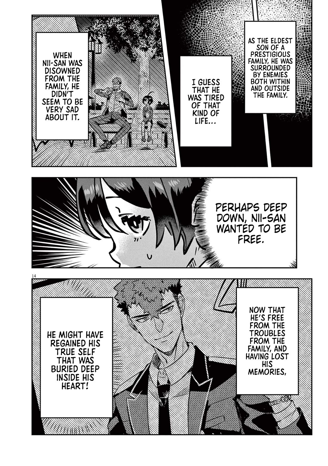 Regarding the Destruction of the Destruction Flag as a Result of a Nichiasa-Loving Otaku Being Reincarnated as a Villainous Student. chapter 7 page 14