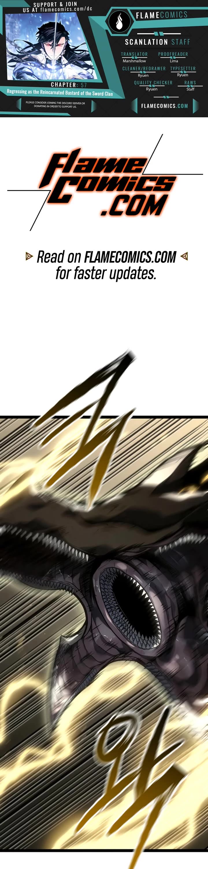 Regressing As The Reincarnated Bastard Of The Sword Clan chapter 57 page 1