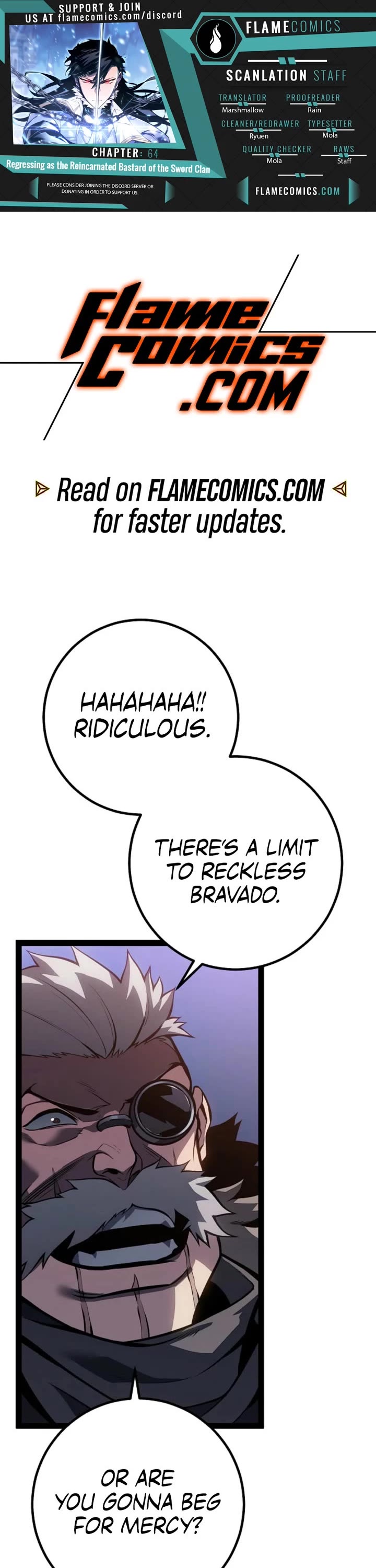 Regressing As The Reincarnated Bastard Of The Sword Clan chapter 64 page 1