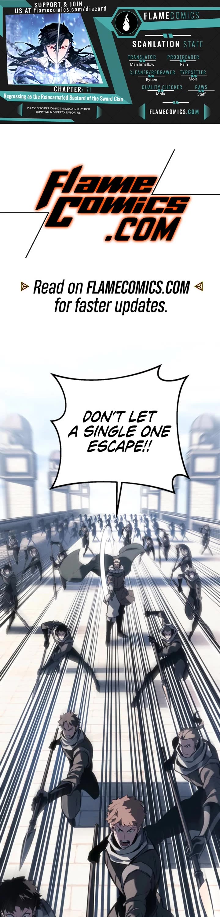 Regressing As The Reincarnated Bastard Of The Sword Clan chapter 71 page 1