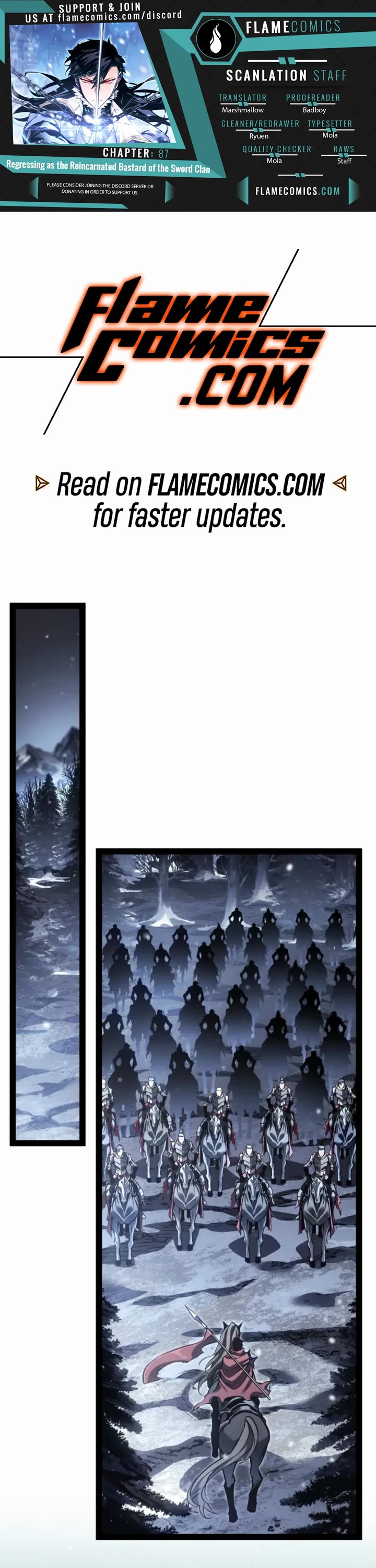 Regressing As The Reincarnated Bastard Of The Sword Clan chapter 87 page 1