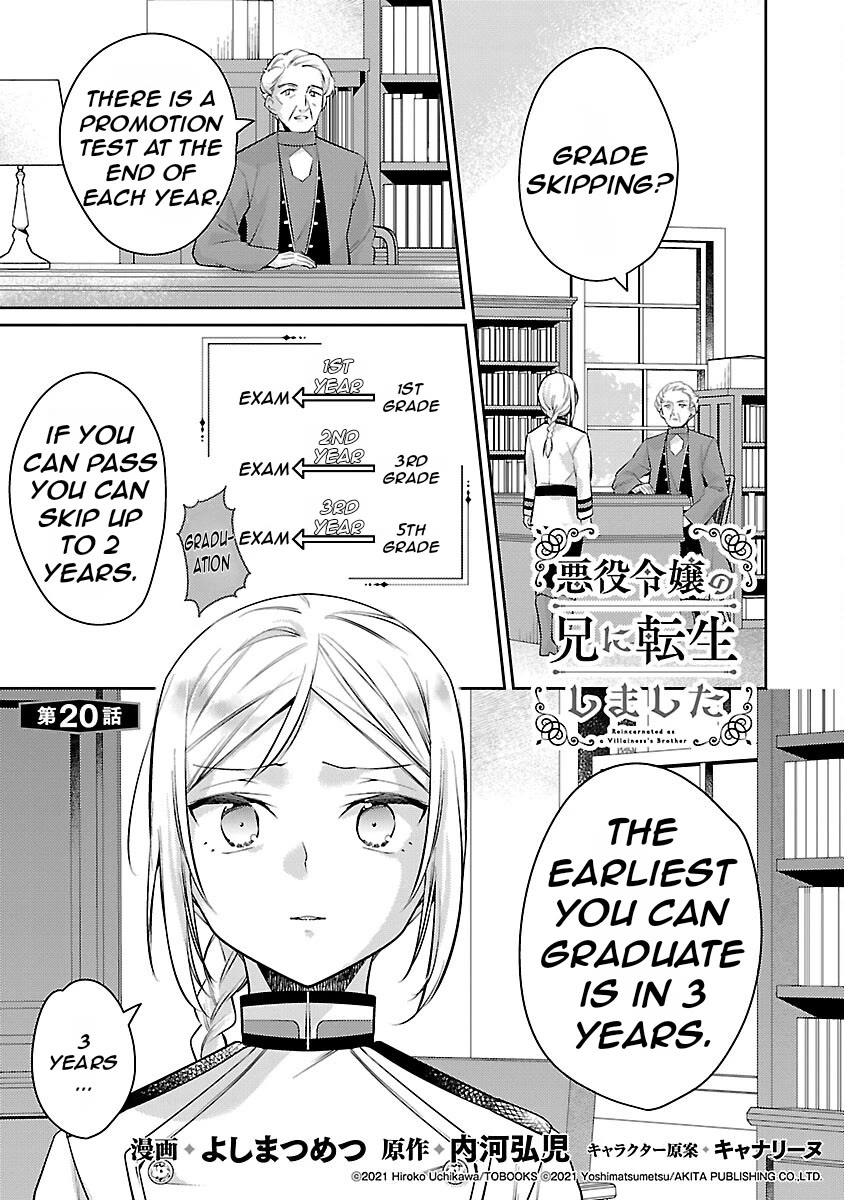 Reincarnated as a Villainess's Brother chapter 20 page 2