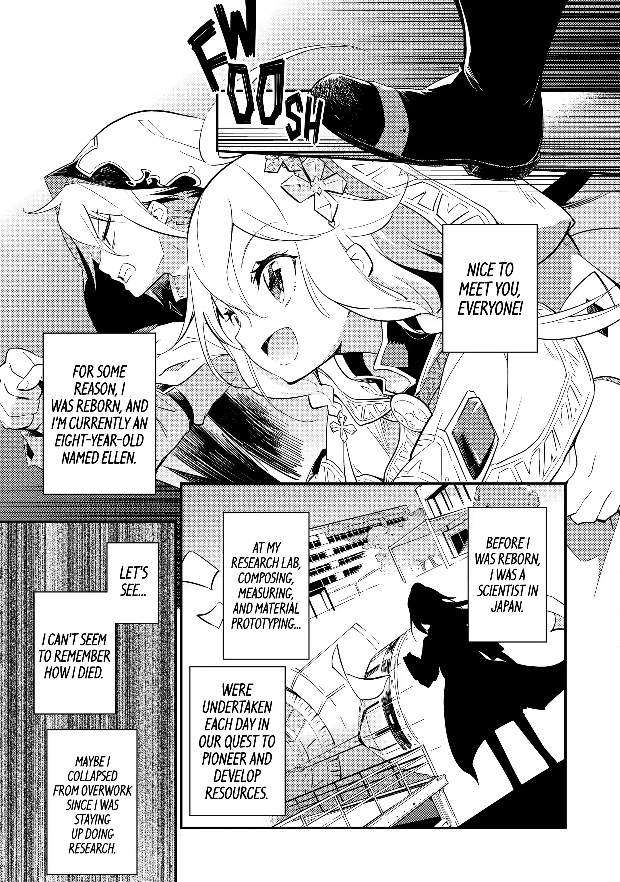 Reincarnated as the Daughter of the Legendary Hero and the Queen of Spirits (Official) chapter 1.2 page 1