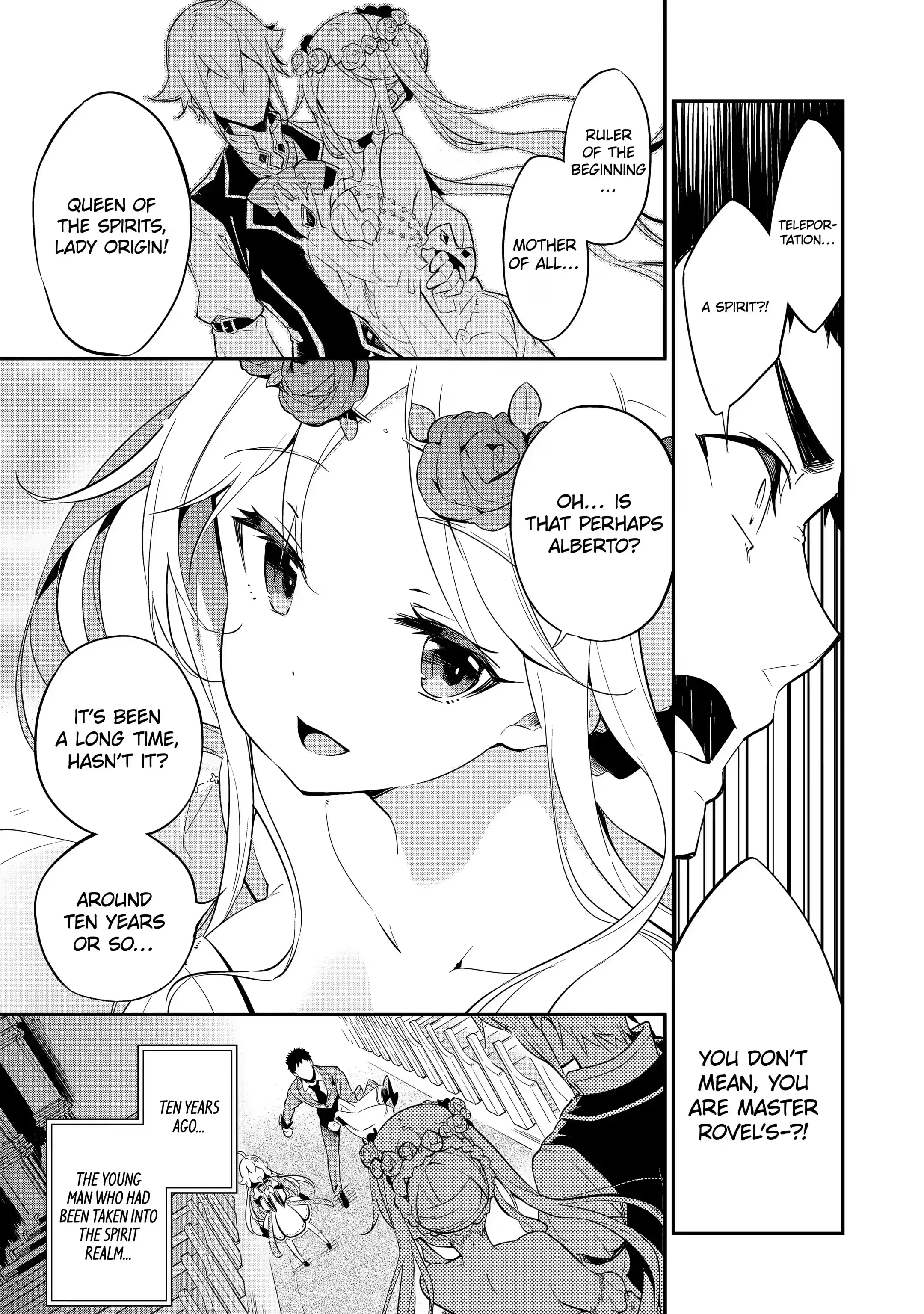 Reincarnated as the Daughter of the Legendary Hero and the Queen of Spirits (Official) chapter 1.3 page 1