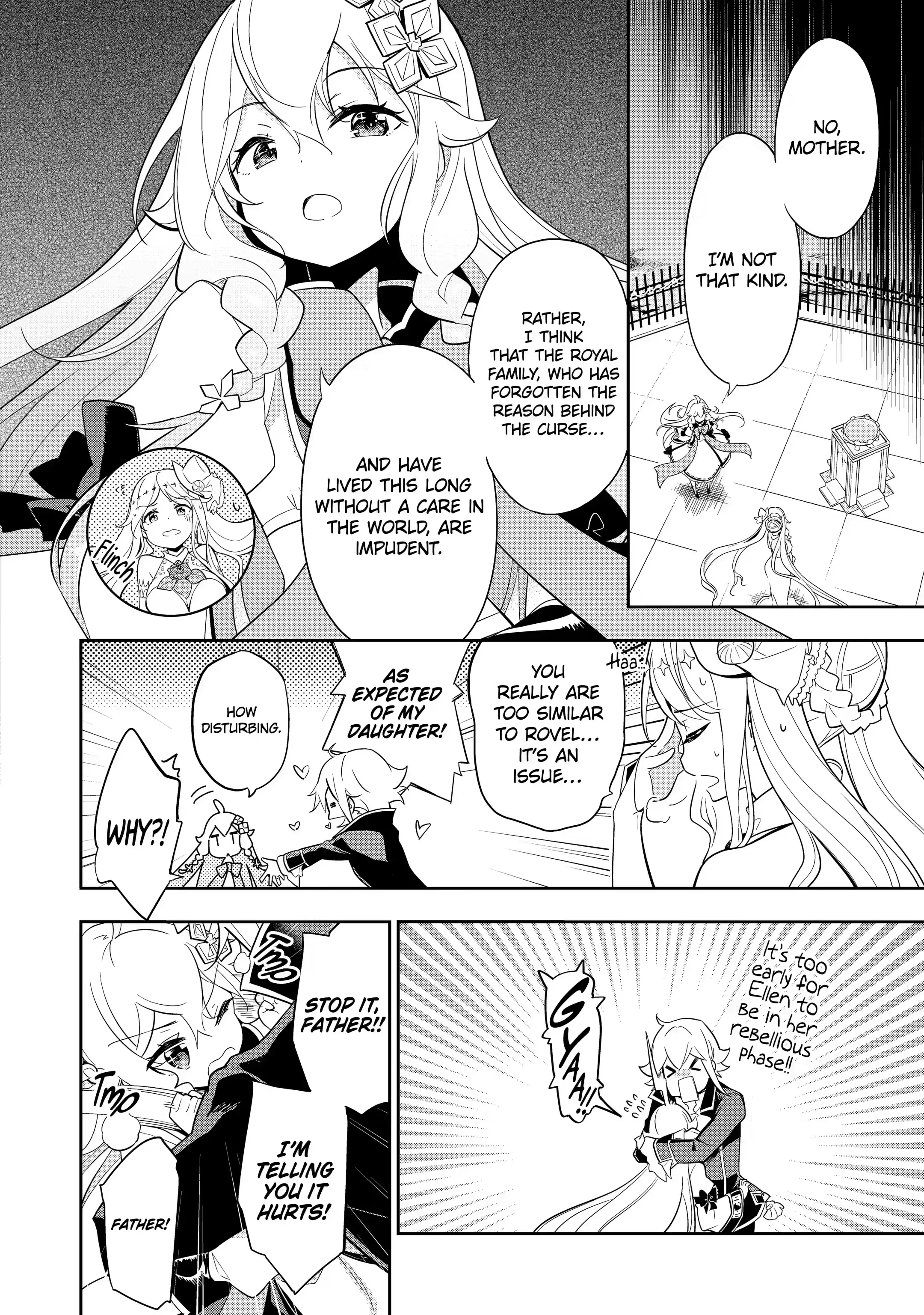 Reincarnated as the Daughter of the Legendary Hero and the Queen of Spirits (Official) chapter 14.2 page 1