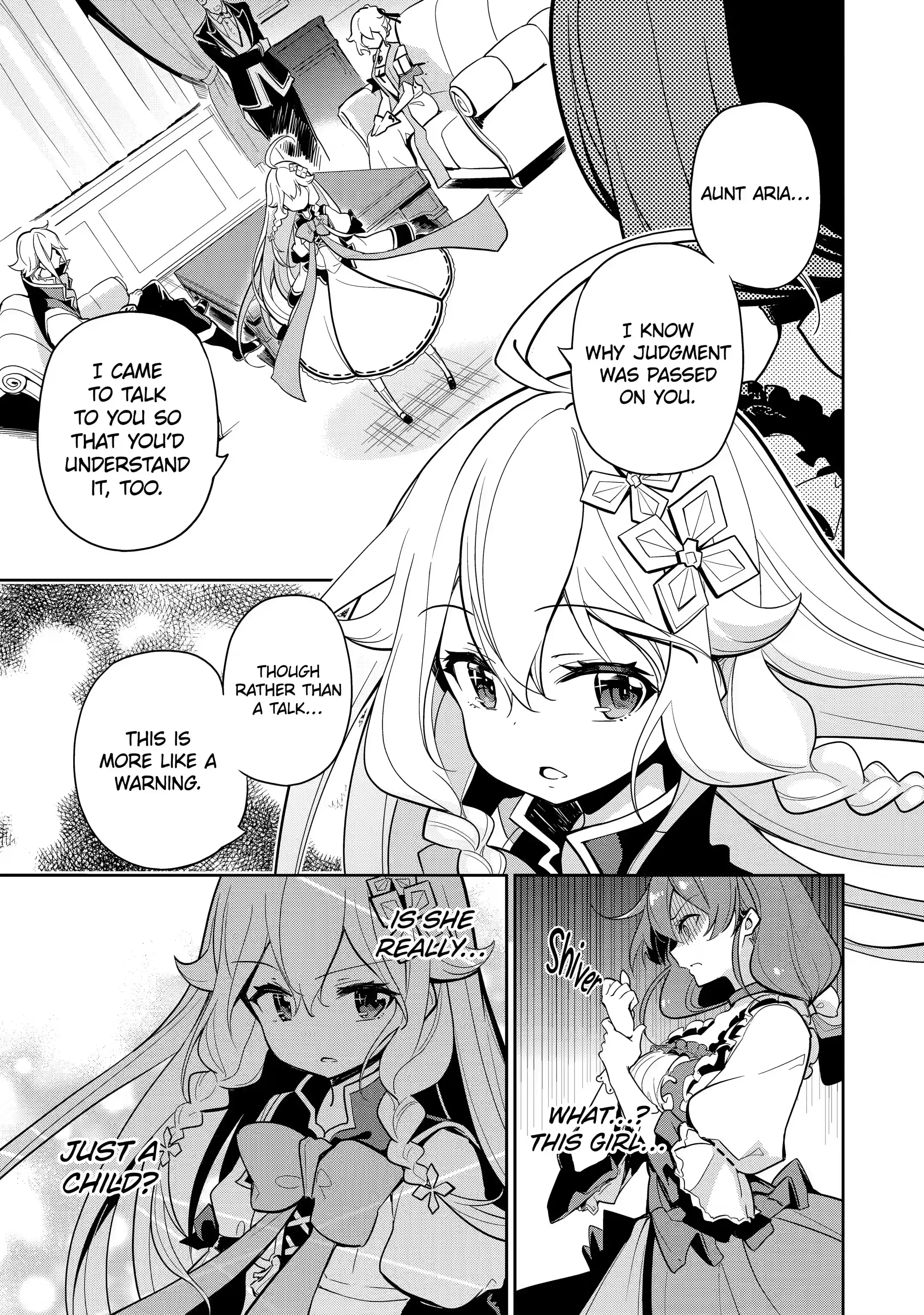 Reincarnated as the Daughter of the Legendary Hero and the Queen of Spirits (Official) chapter 15.1 page 1