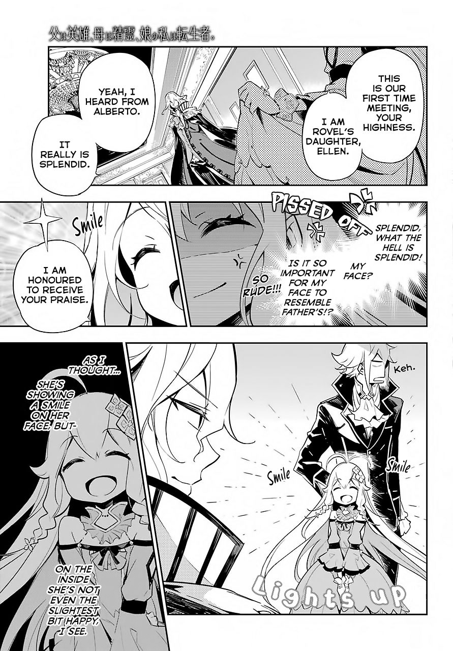 Reincarnated as the Daughter of the Legendary Hero and the Queen of Spirits (Official) chapter 16 page 8