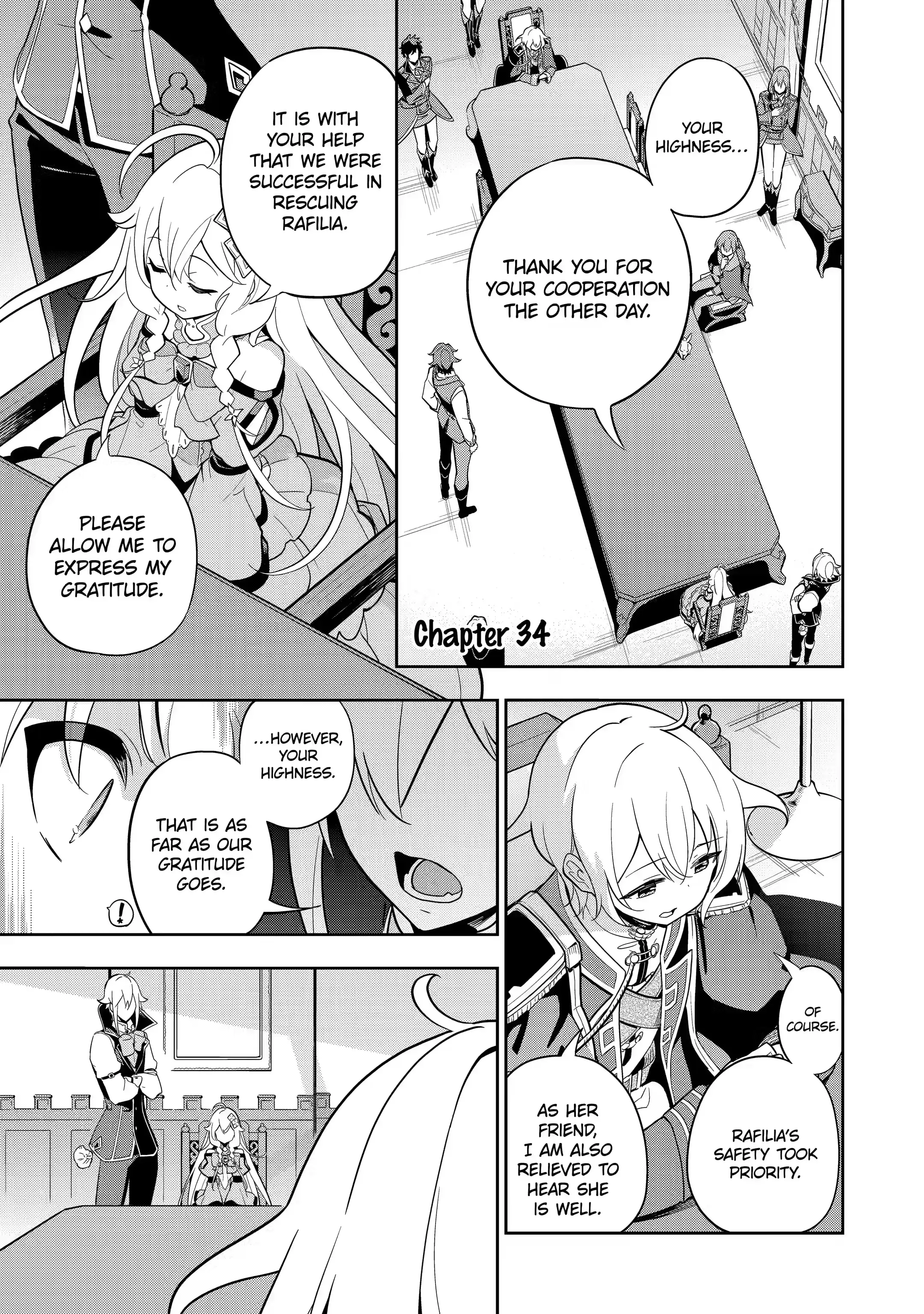 Reincarnated as the Daughter of the Legendary Hero and the Queen of Spirits (Official) chapter 34.1 page 1