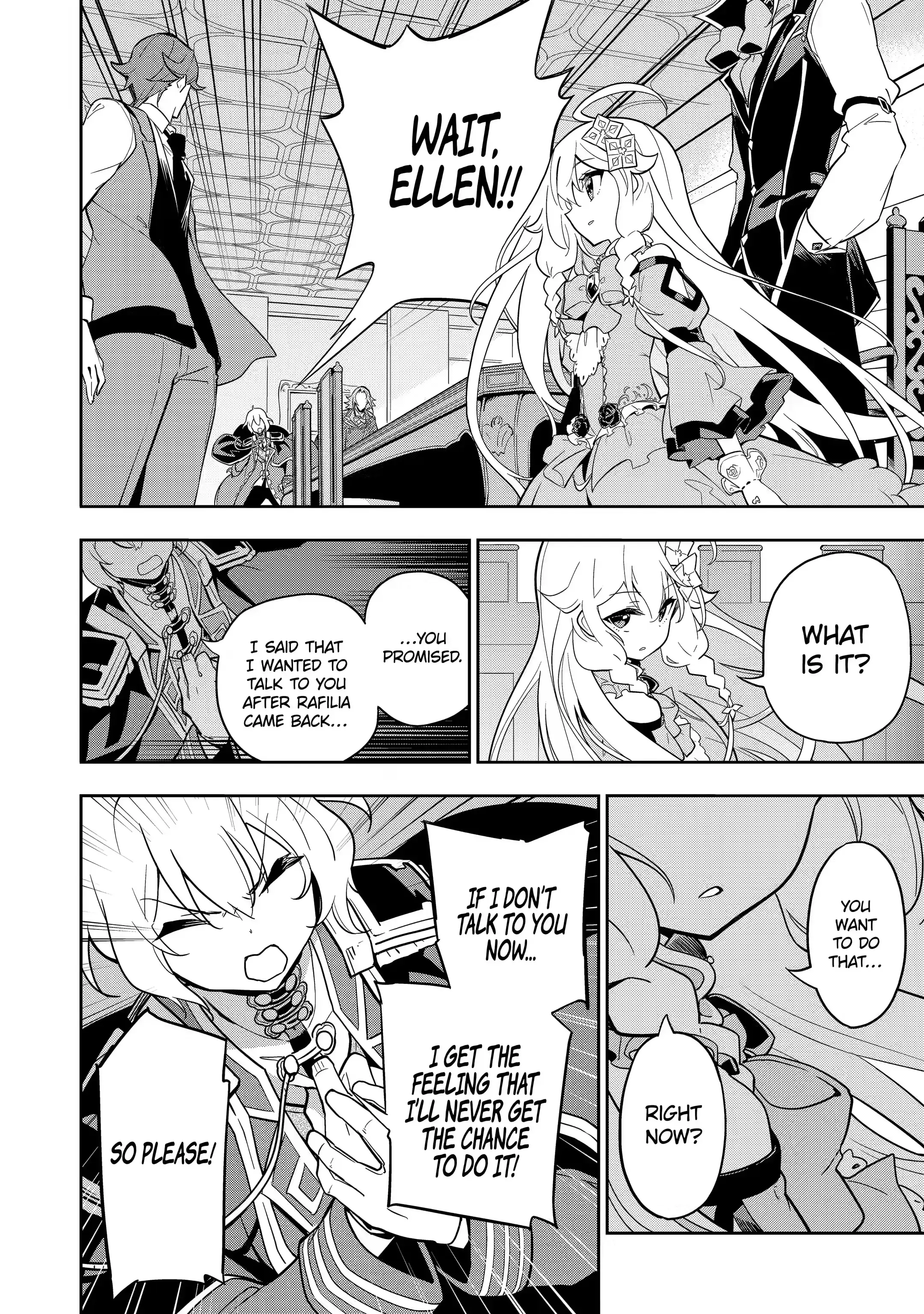 Reincarnated as the Daughter of the Legendary Hero and the Queen of Spirits (Official) chapter 34.3 page 1