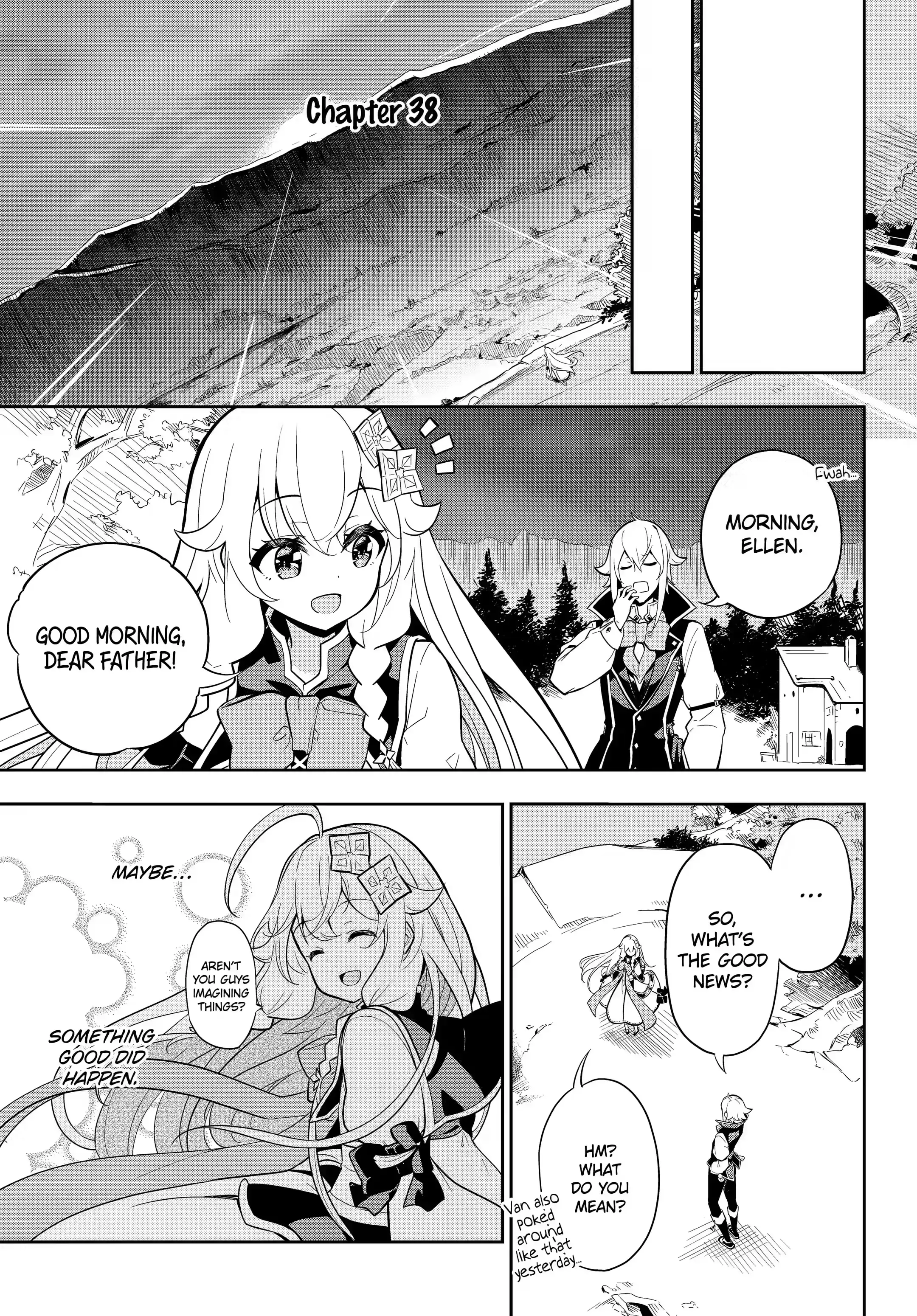 Reincarnated as the Daughter of the Legendary Hero and the Queen of Spirits (Official) chapter 38.1 page 1