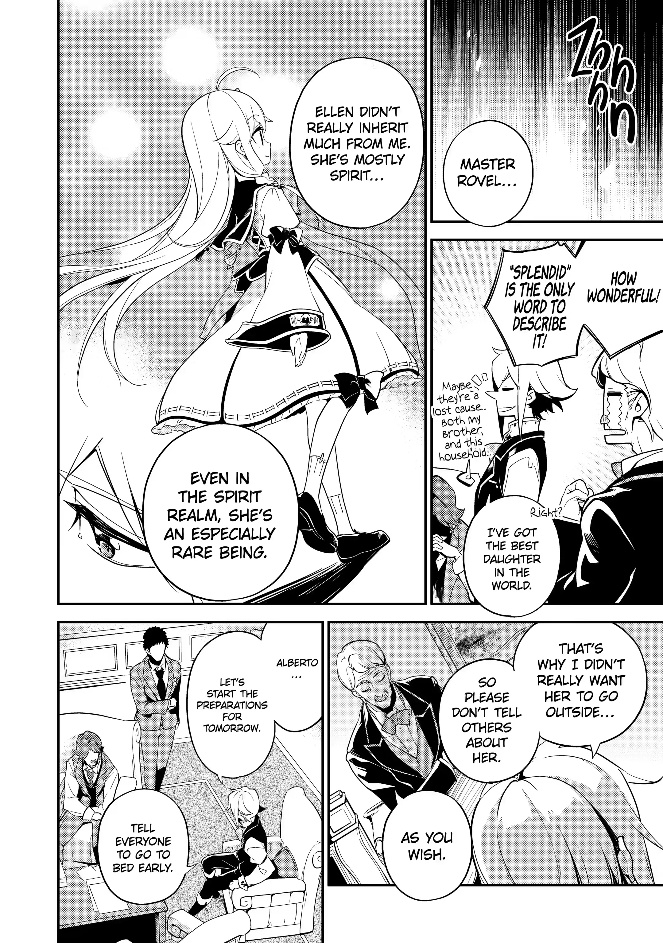 Reincarnated as the Daughter of the Legendary Hero and the Queen of Spirits (Official) chapter 4.1 page 12