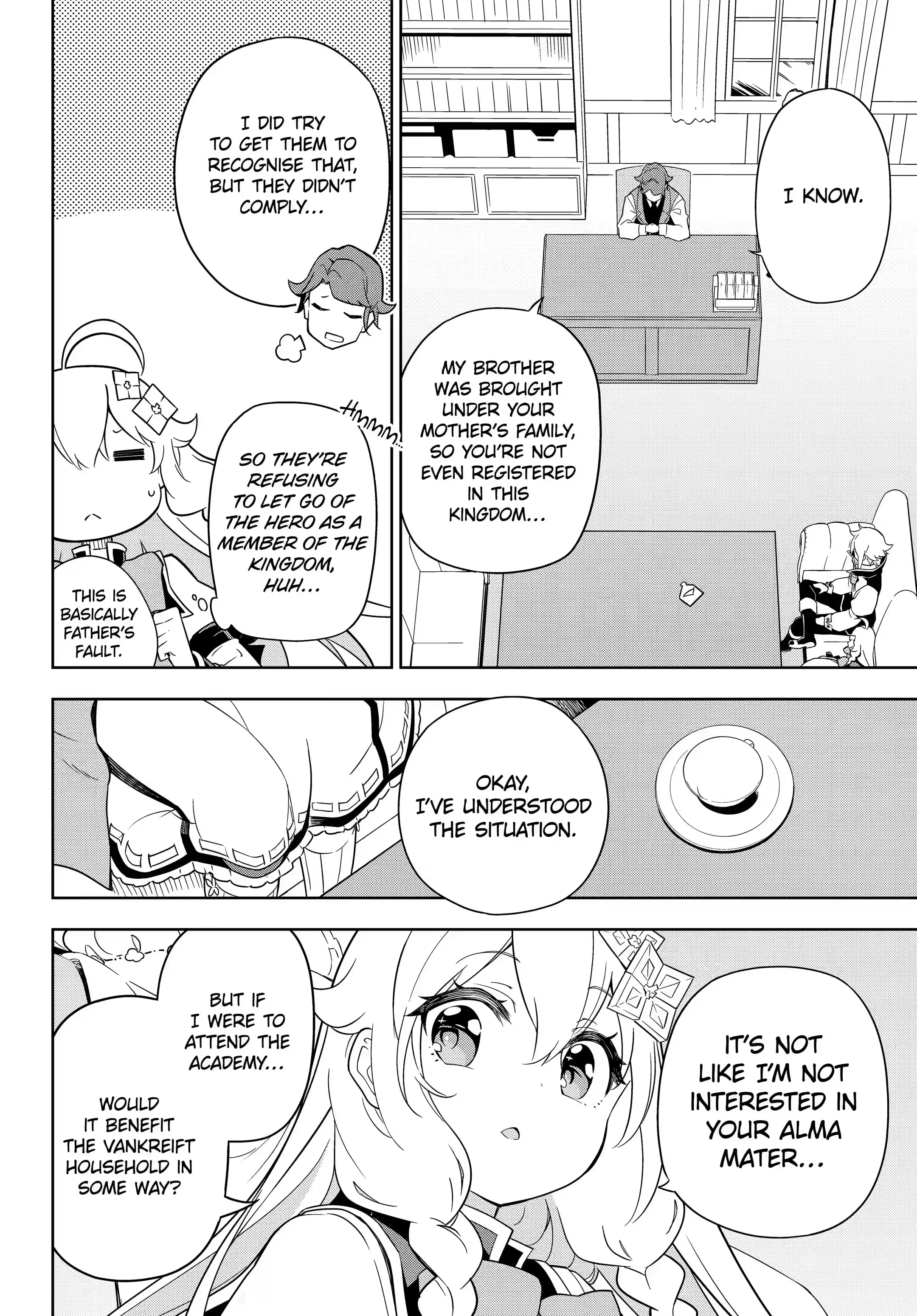 Reincarnated as the Daughter of the Legendary Hero and the Queen of Spirits (Official) chapter 40.1 page 6