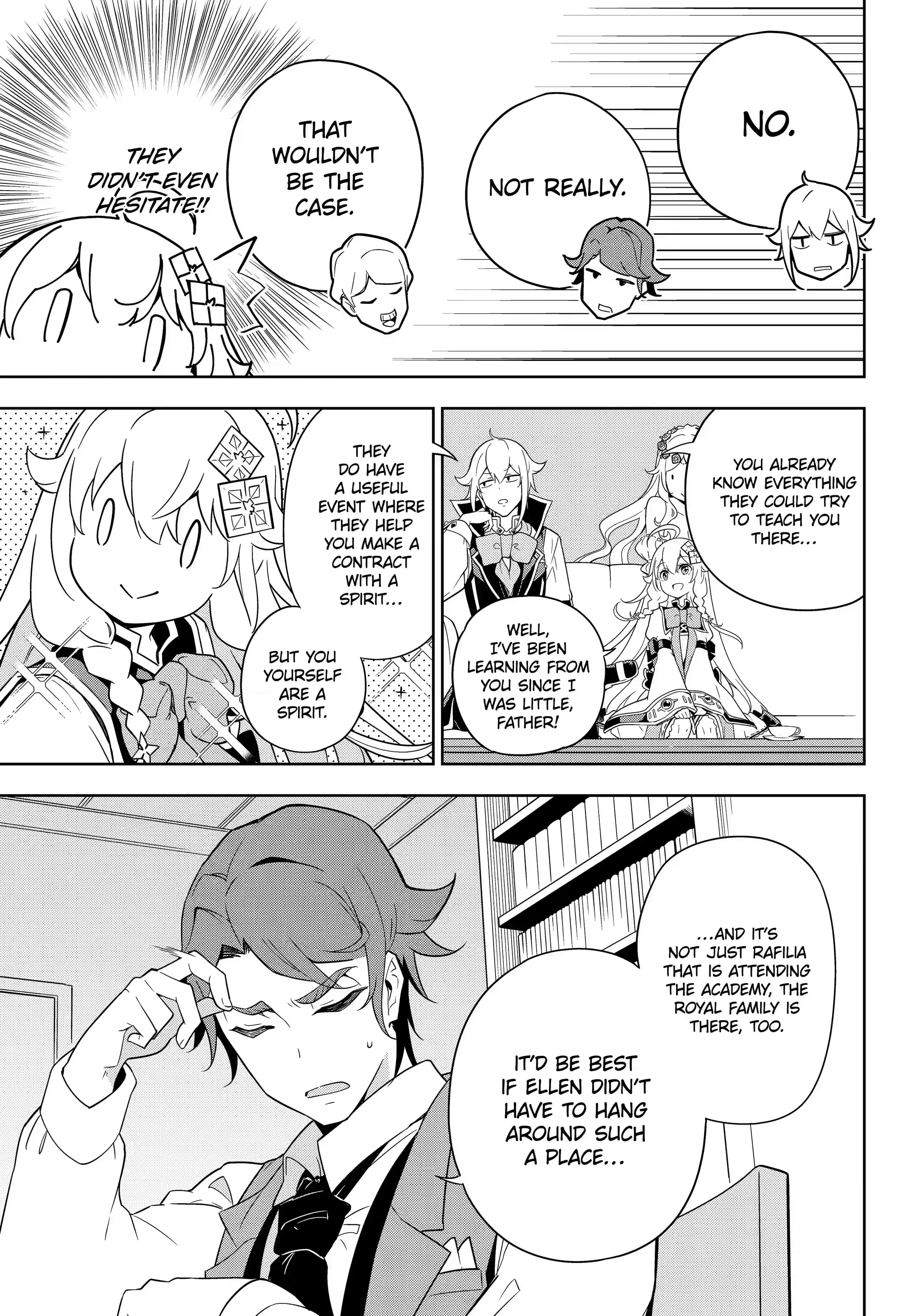 Reincarnated as the Daughter of the Legendary Hero and the Queen of Spirits (Official) chapter 40.1 page 7