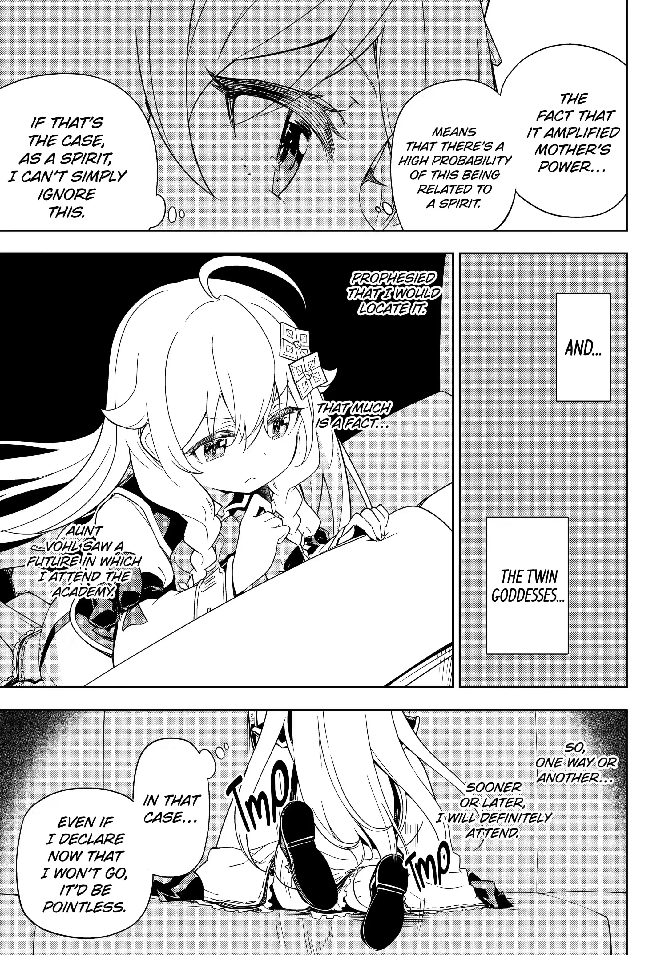 Reincarnated as the Daughter of the Legendary Hero and the Queen of Spirits (Official) chapter 40.2 page 5