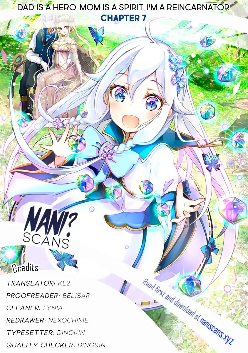 Reincarnated as the Daughter of the Legendary Hero and the Queen of Spirits (Official) chapter 7 page 1
