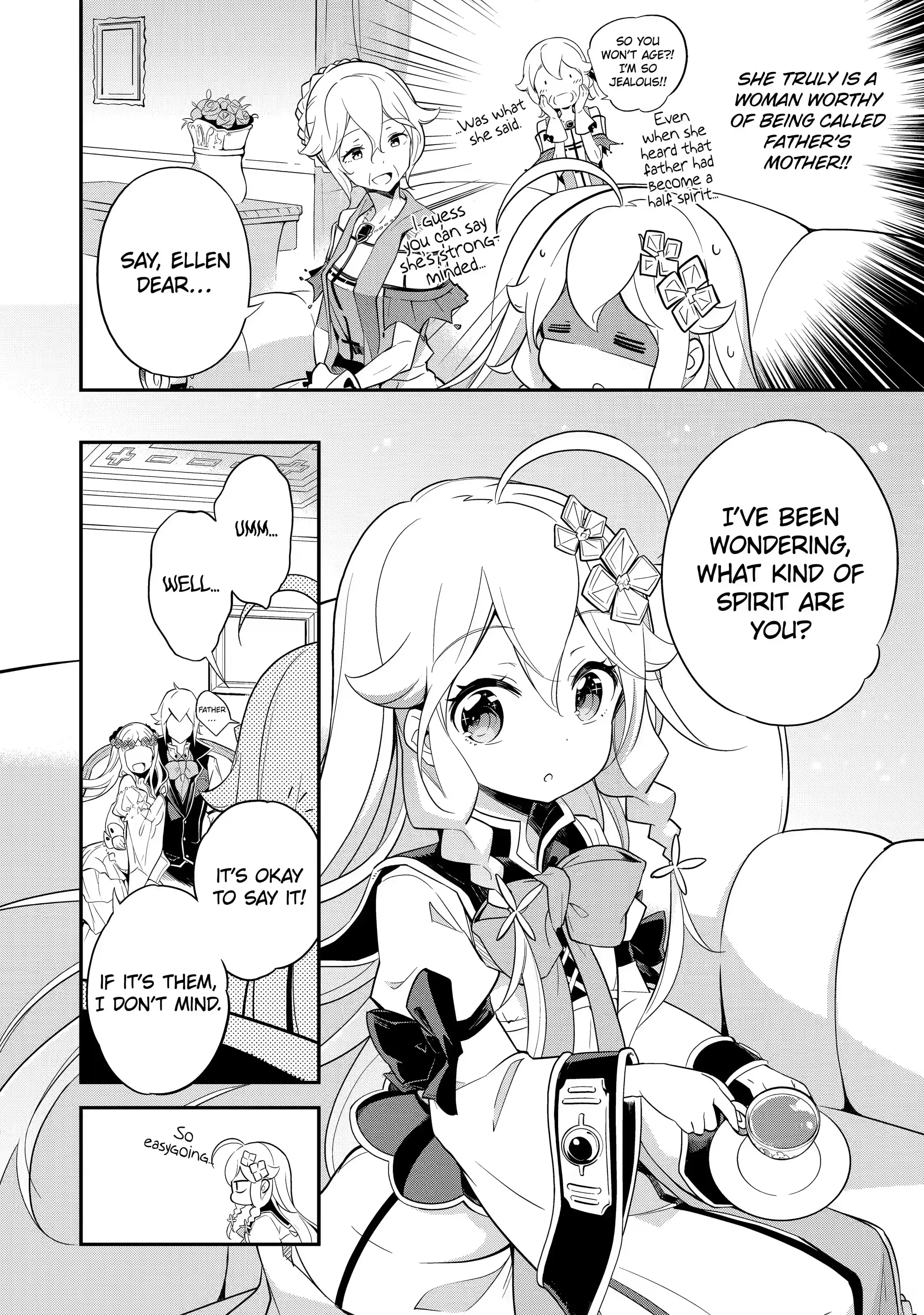 Reincarnated as the Daughter of the Legendary Hero and the Queen of Spirits (Official) chapter 8.1 page 12