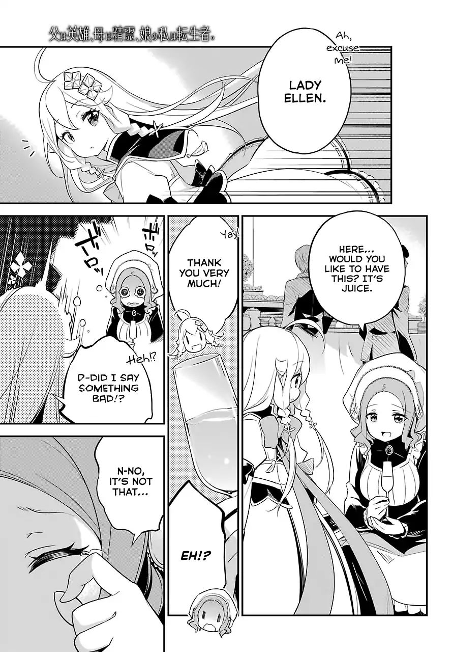 Reincarnated as the Daughter of the Legendary Hero and the Queen of Spirits (Official) chapter 8 page 22