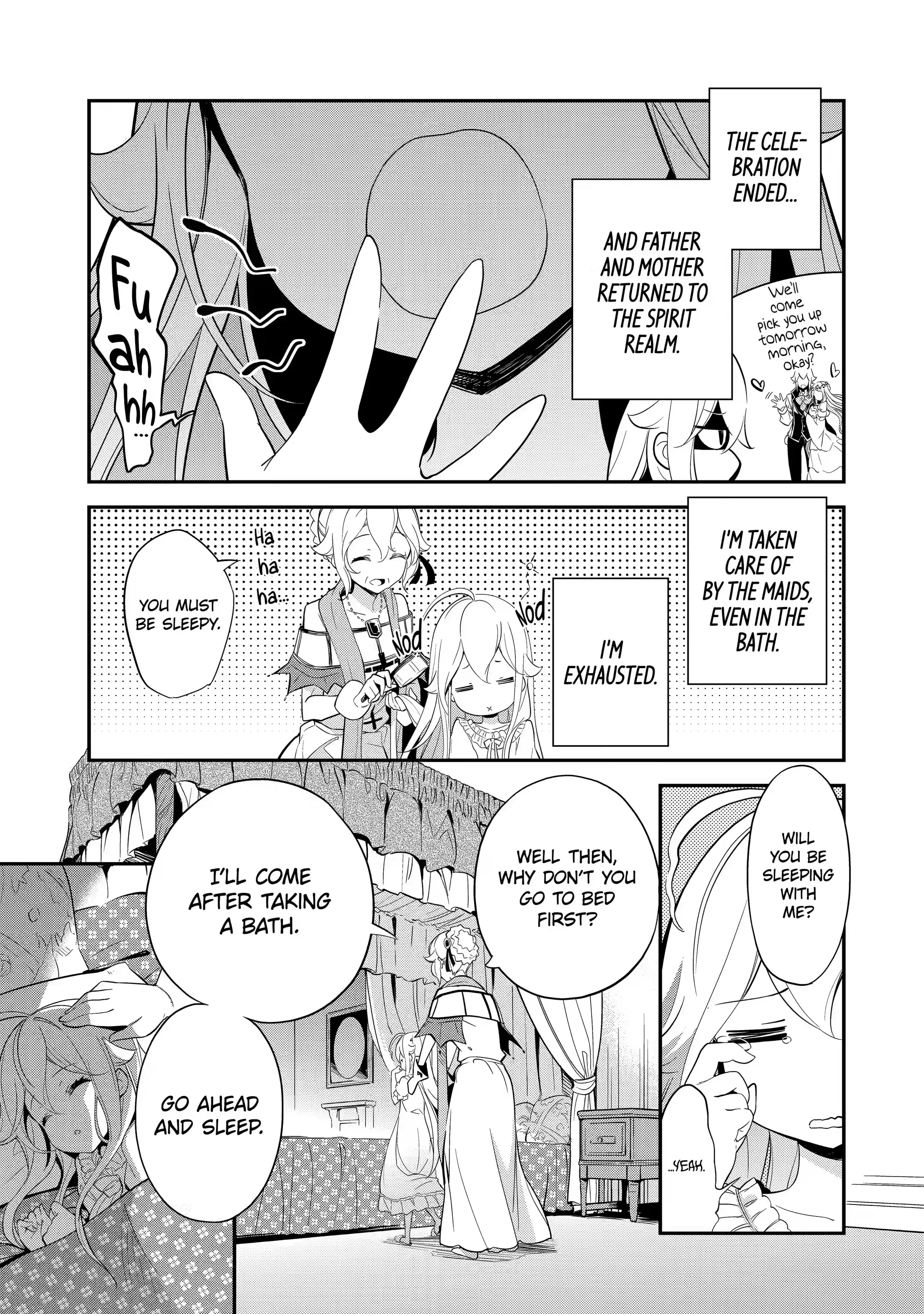 Reincarnated as the Daughter of the Legendary Hero and the Queen of Spirits (Official) chapter 9.1 page 1