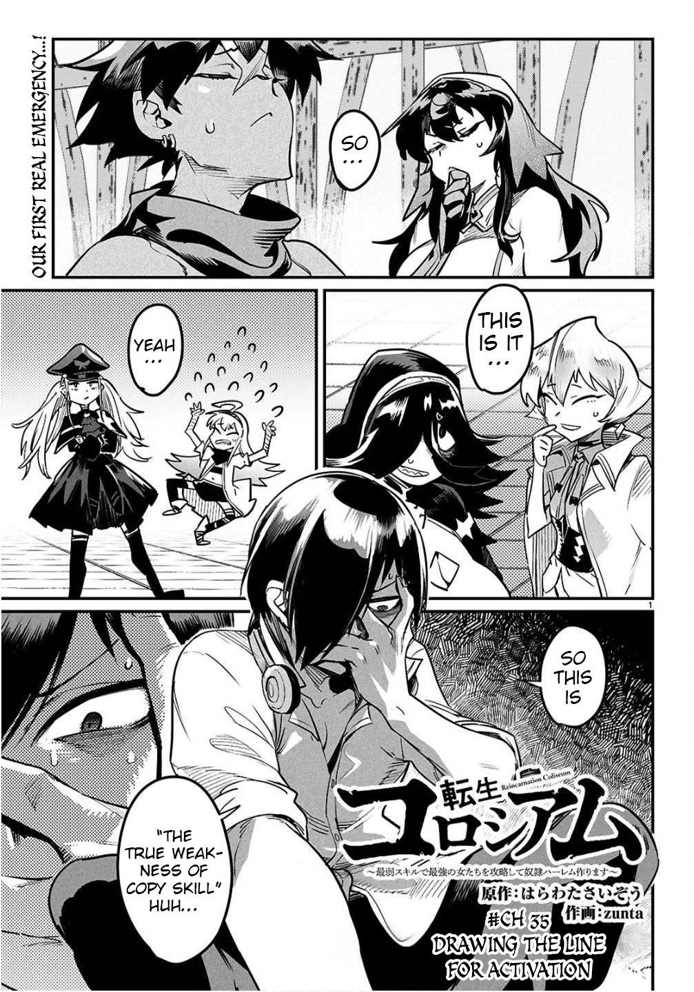 Reincarnation Colosseum - Using The Weakest Skills In Order To Defeat The Strongest Women And Create A Slave Harem chapter 35 page 1