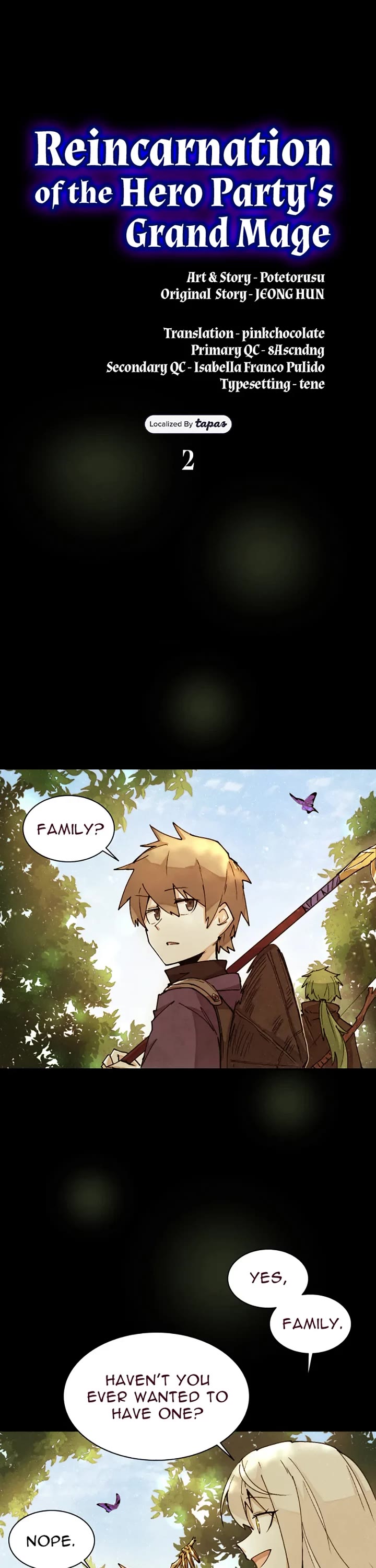 Reincarnation of the Hero Party's Archmage chapter 2 page 1