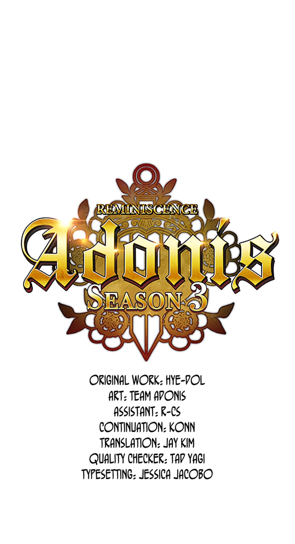 Reminiscence Adonis chapter 100 page 1