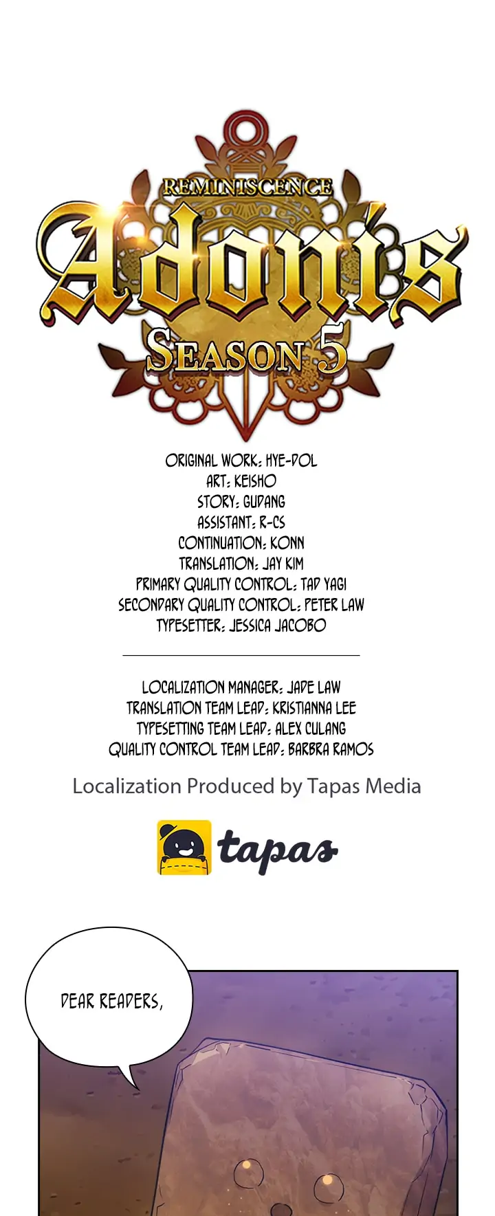 Reminiscence Adonis chapter 188.5 page 2