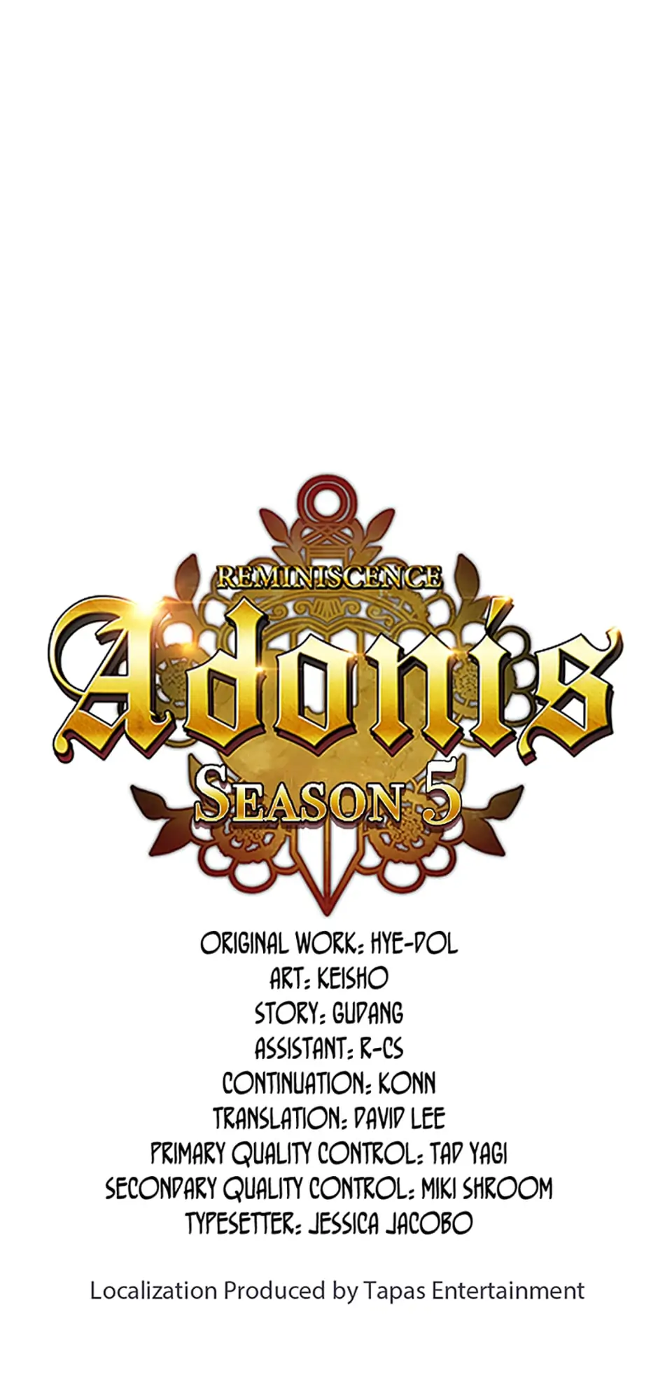 Reminiscence Adonis chapter 213 page 1