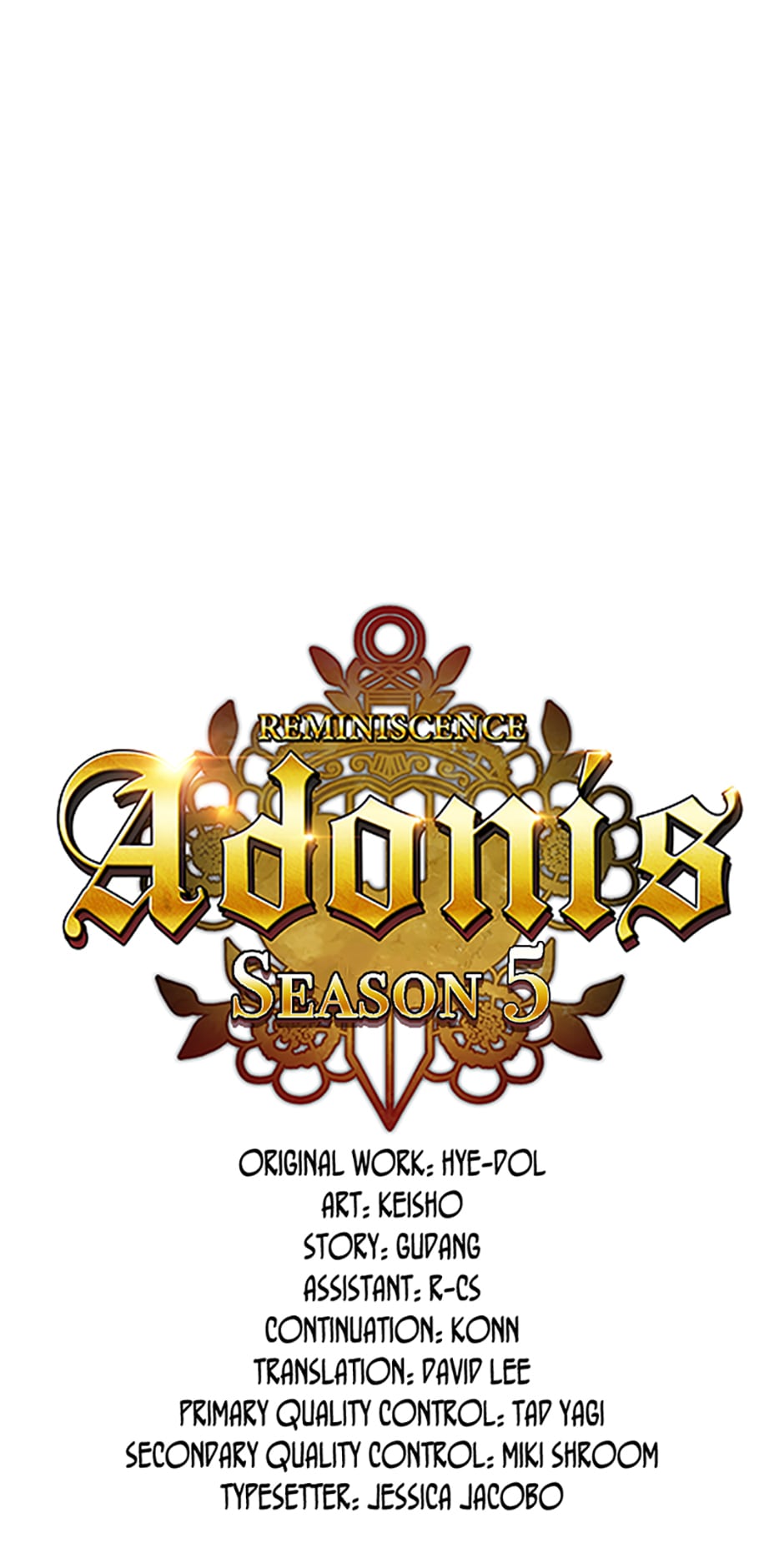 Reminiscence Adonis chapter 218 page 1