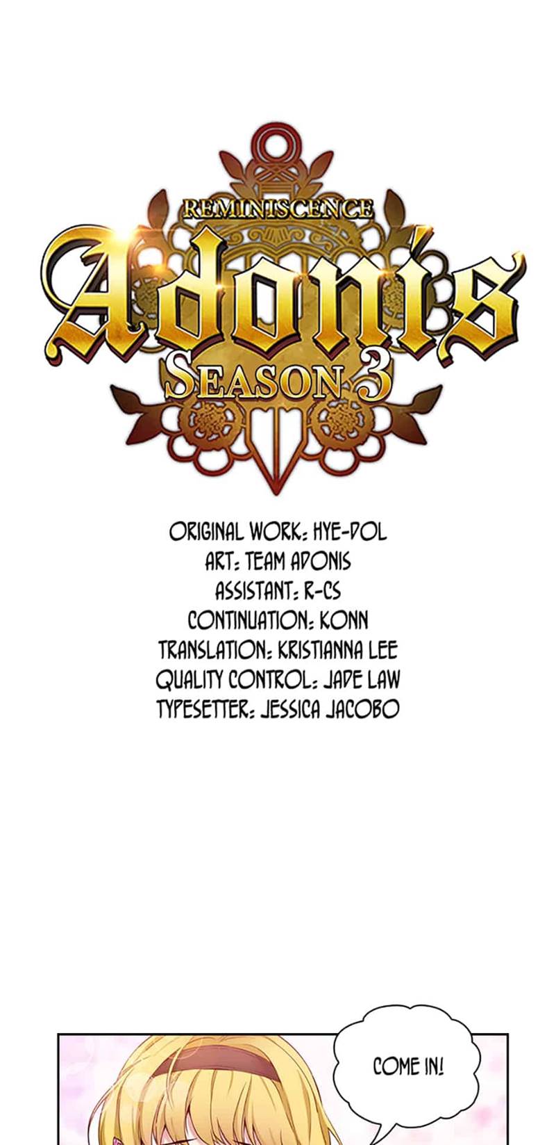 Reminiscence Adonis chapter 54 page 1