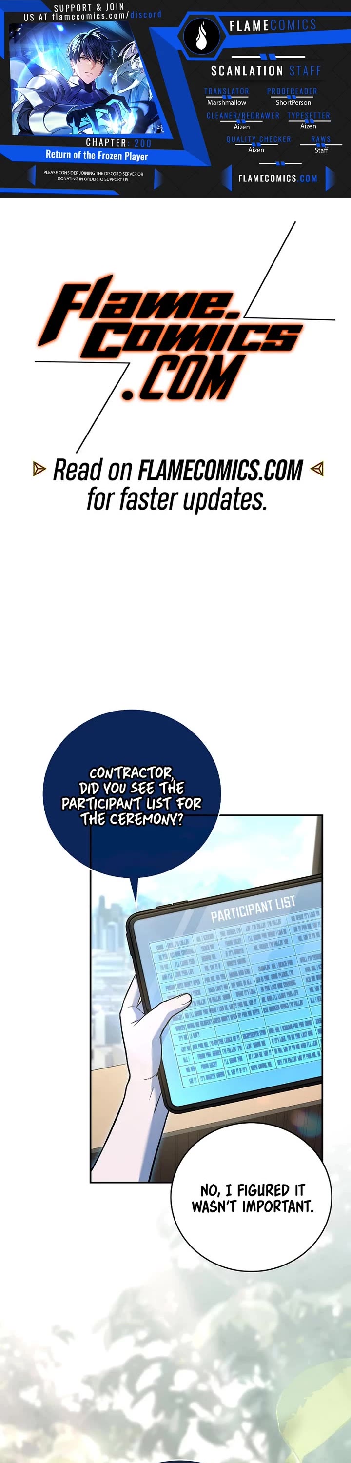 Return of the Frozen Player chapter 200 page 1