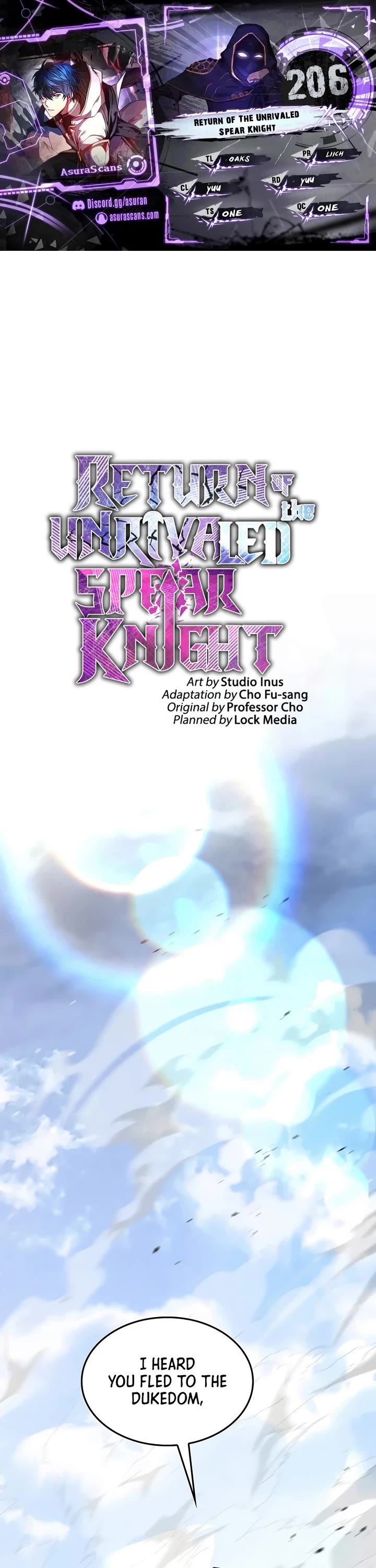 Return of the Legendary Spear Knight chapter 206 page 1