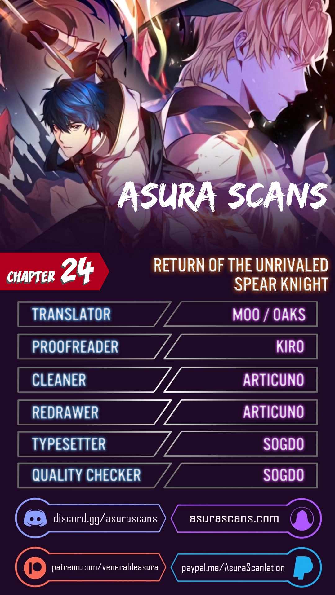 Return of the Legendary Spear Knight chapter 24 page 1