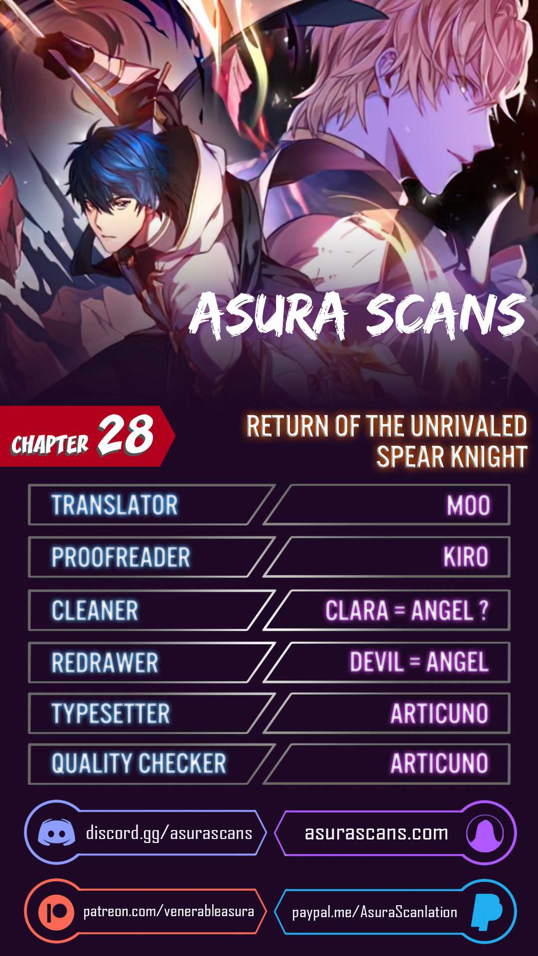 Return of the Legendary Spear Knight chapter 28 page 1