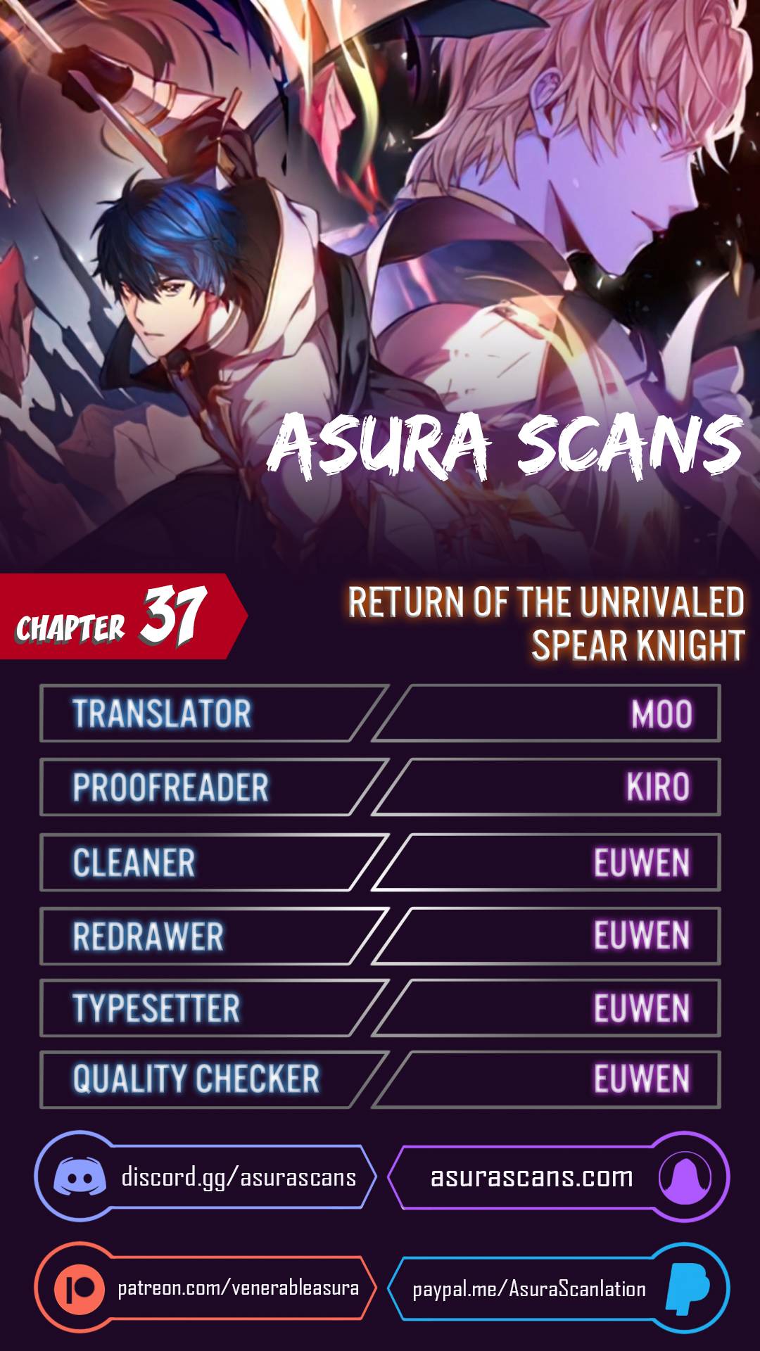 Return of the Legendary Spear Knight chapter 37 page 1