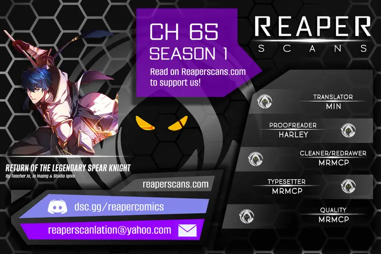 Return of the Legendary Spear Knight chapter 65 page 1