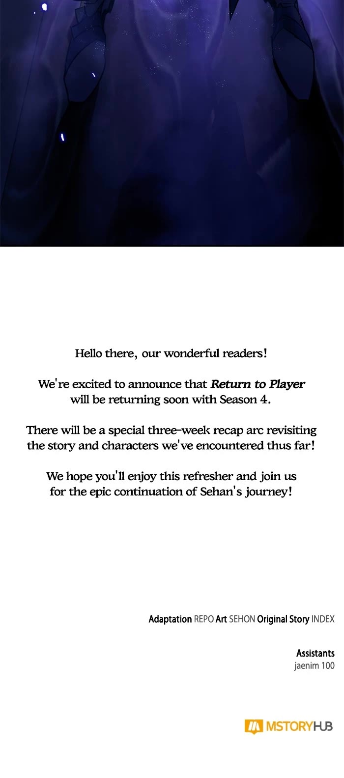 Return to Player chapter 165.5 page 32