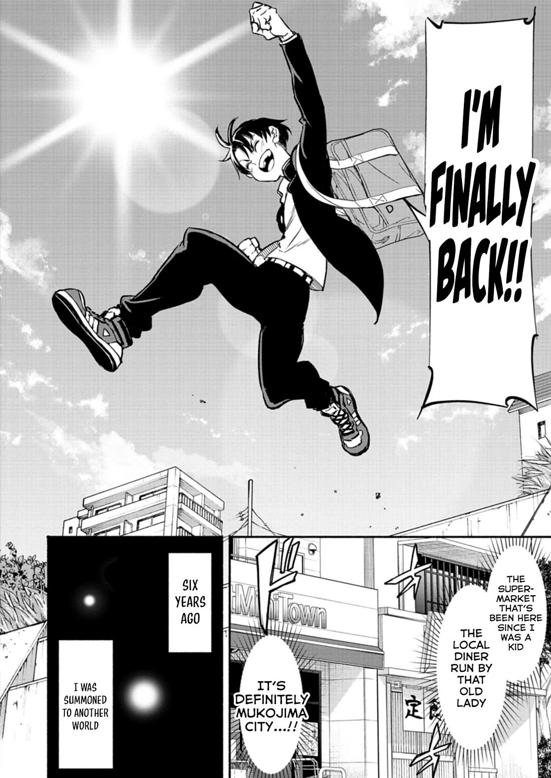 Returned from Another World, Earth Turned Out to Be Quite the Fantasy Too. Also, Losing Heroines, Stop Looking This Way chapter 1 page 11