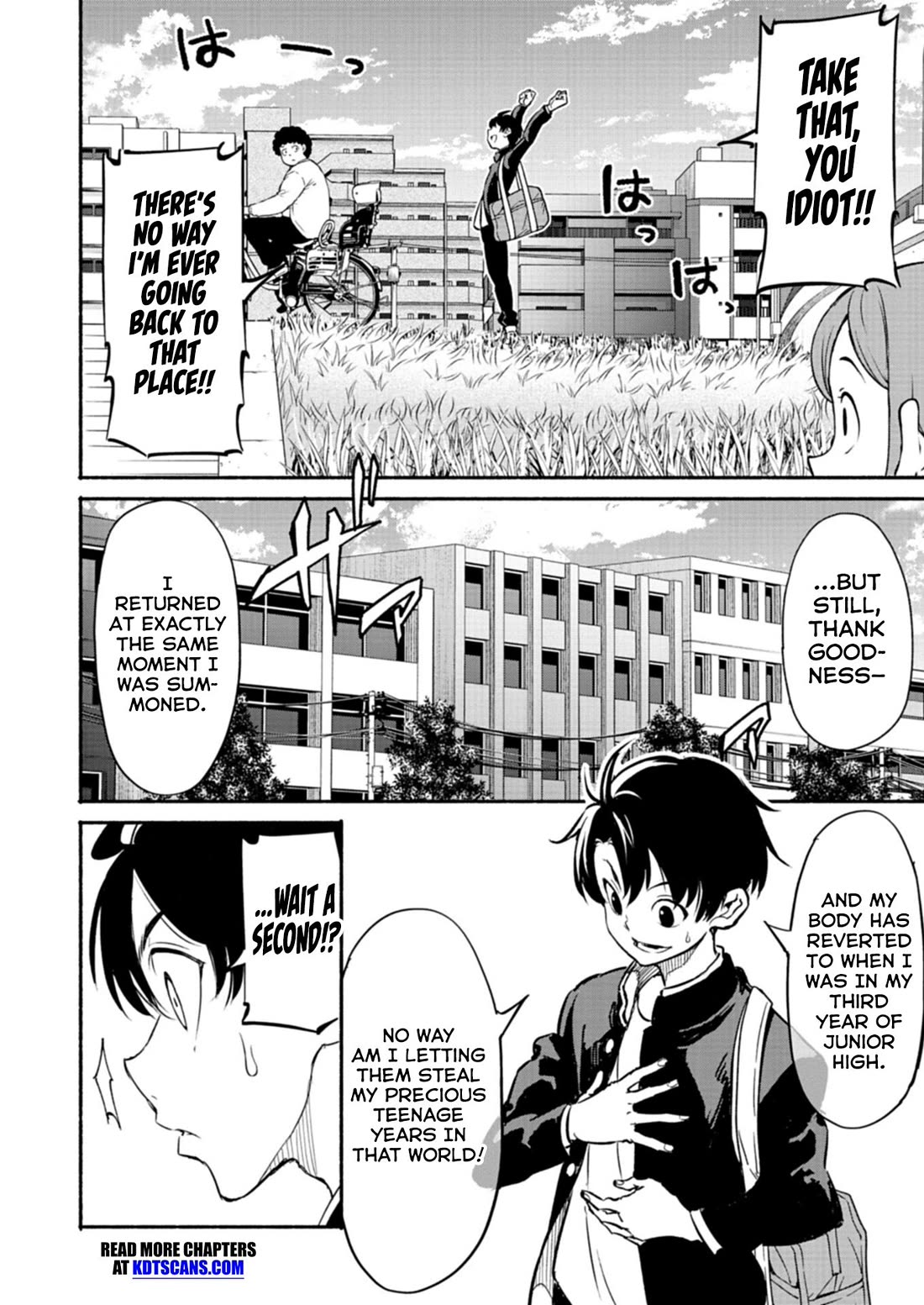 Returned from Another World, Earth Turned Out to Be Quite the Fantasy Too. Also, Losing Heroines, Stop Looking This Way chapter 1 page 13