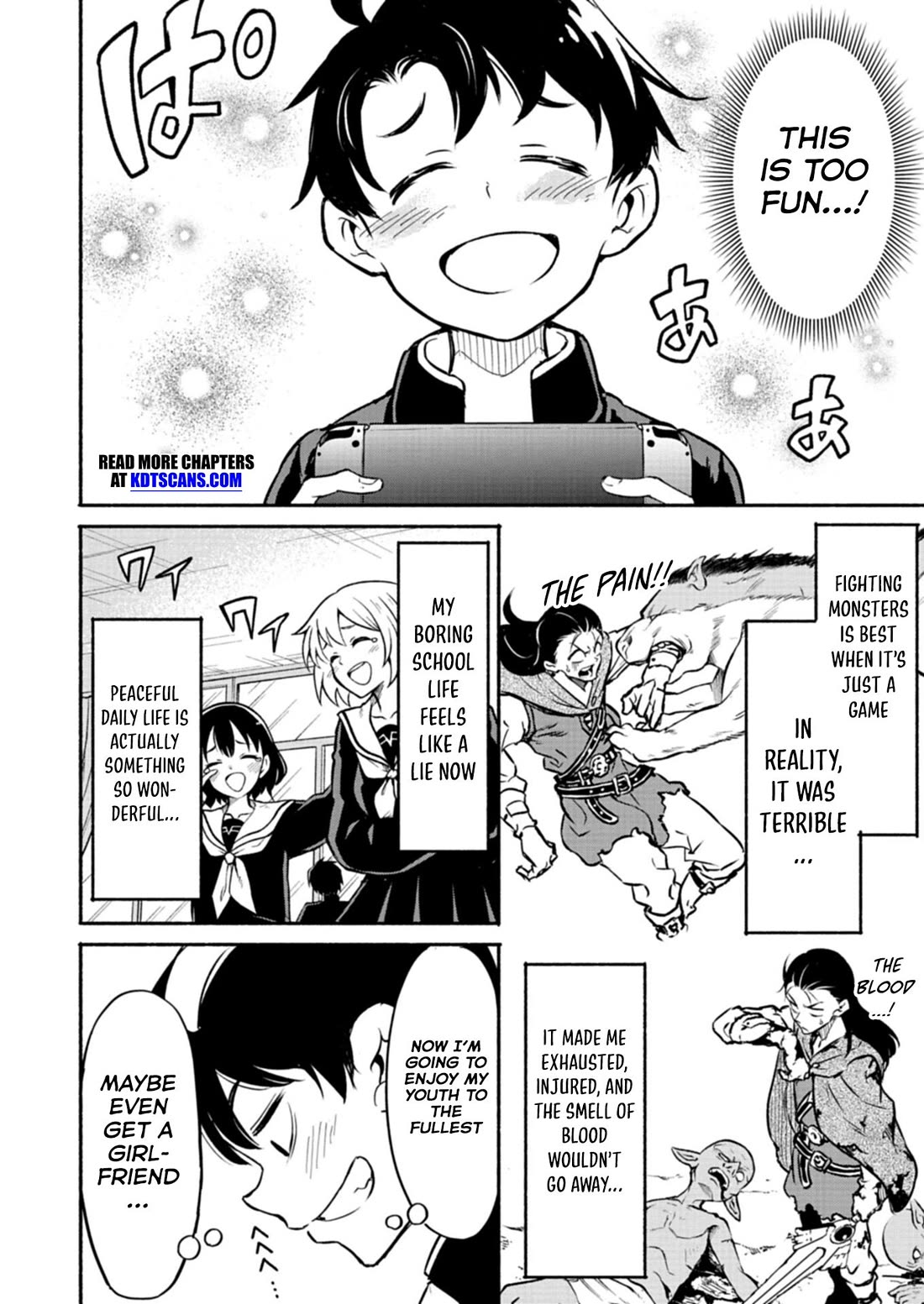 Returned from Another World, Earth Turned Out to Be Quite the Fantasy Too. Also, Losing Heroines, Stop Looking This Way chapter 1 page 25