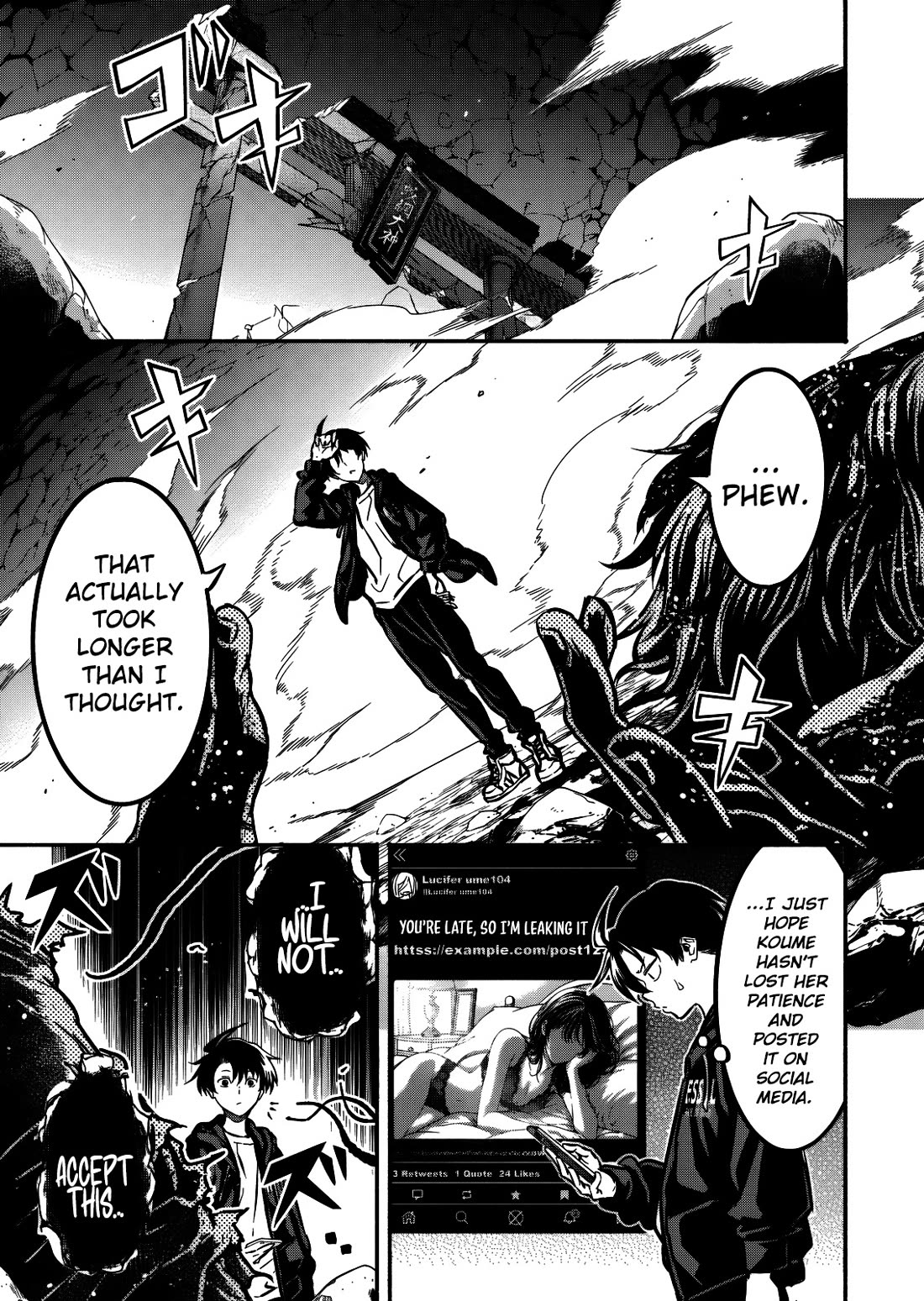 Returned from Another World, Earth Turned Out to Be Quite the Fantasy Too. Also, Losing Heroines, Stop Looking This Way chapter 14 page 17