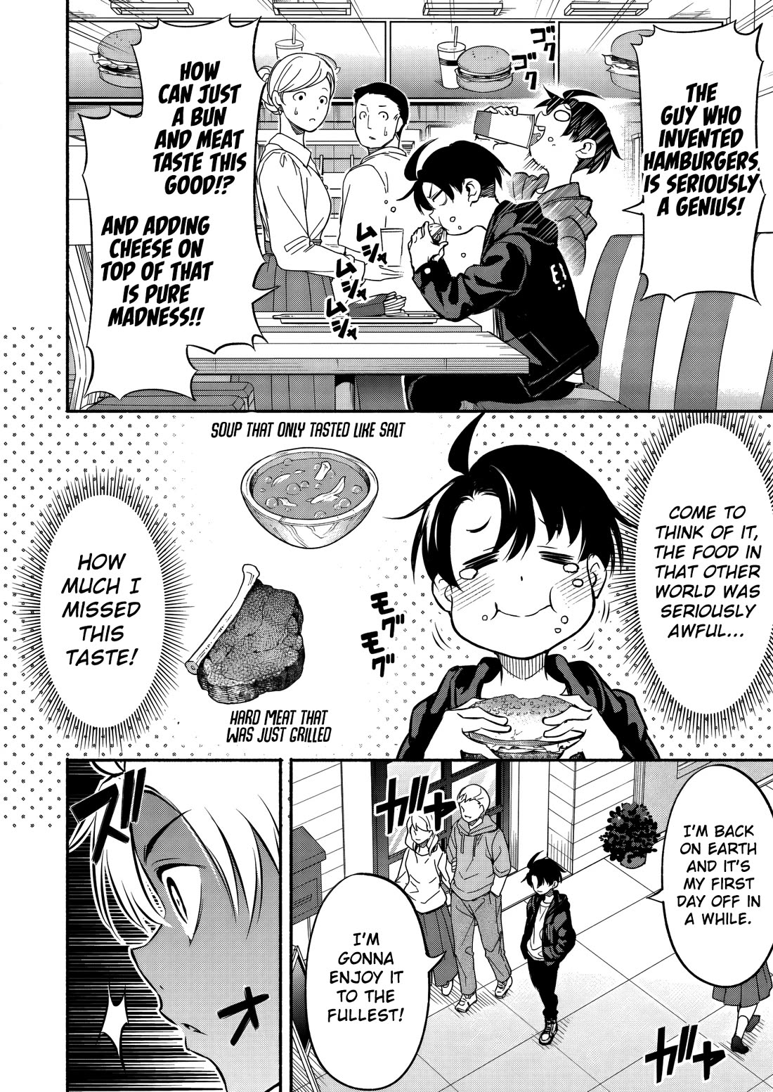 Returned from Another World, Earth Turned Out to Be Quite the Fantasy Too. Also, Losing Heroines, Stop Looking This Way chapter 5 page 3