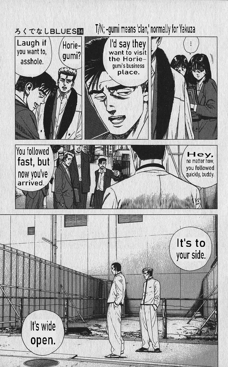 Rokudenashi Blues chapter 335 page 13