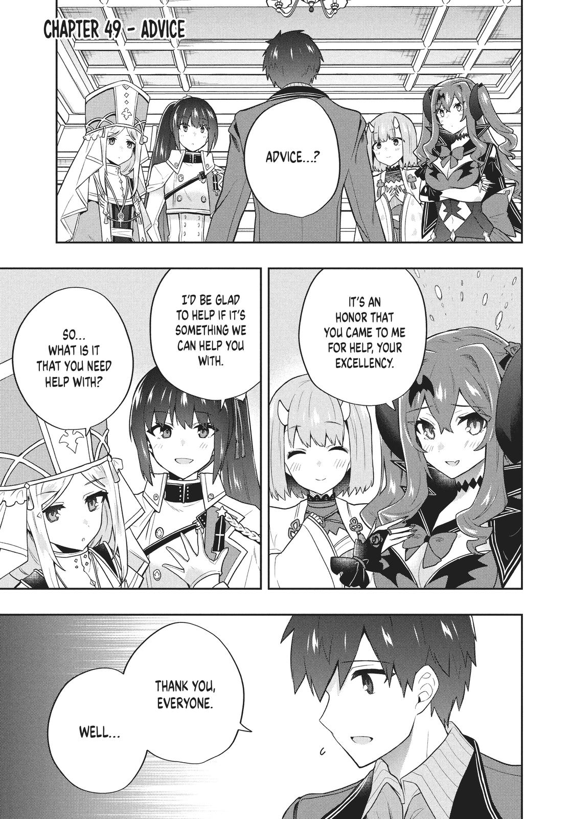 Rokuhime wa Kami Goe ni Koi ni Suru chapter 49 page 1