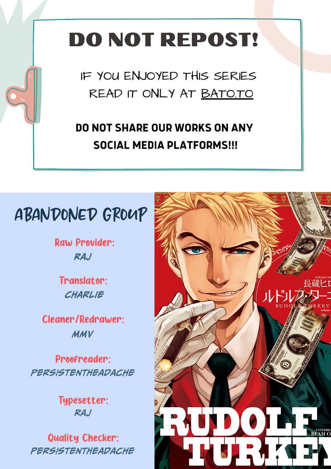 Rudolf Turkey chapter 11 page 1