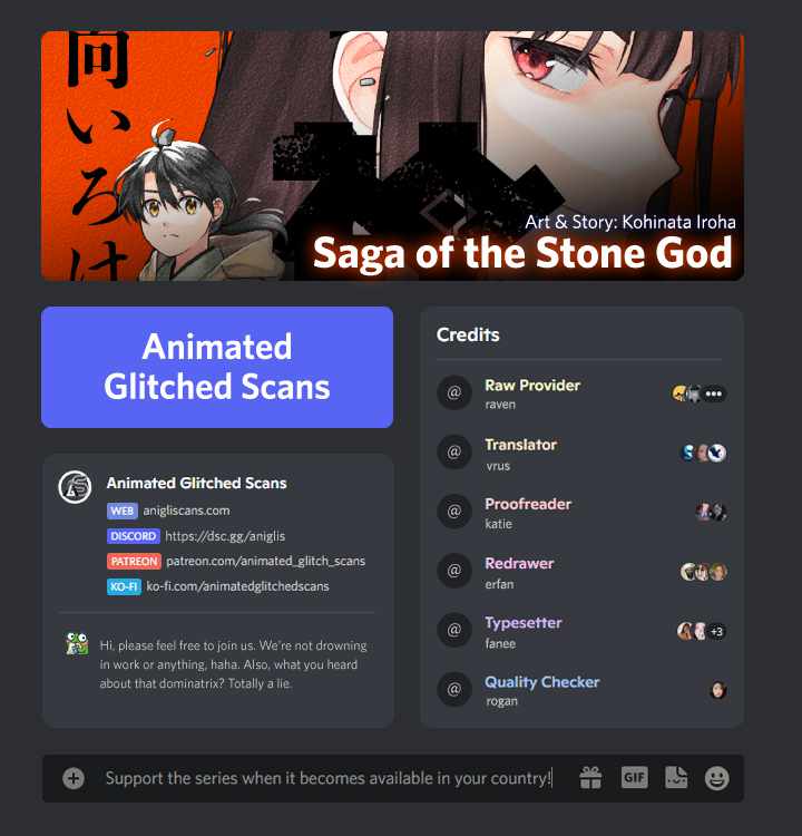 Saga of the Stone God chapter 1 page 1