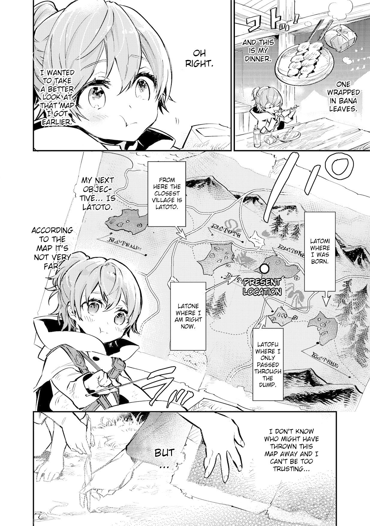 Saijaku teima wa gomi hiroi no tabi o hajimemashita . chapter 2.1 page 8