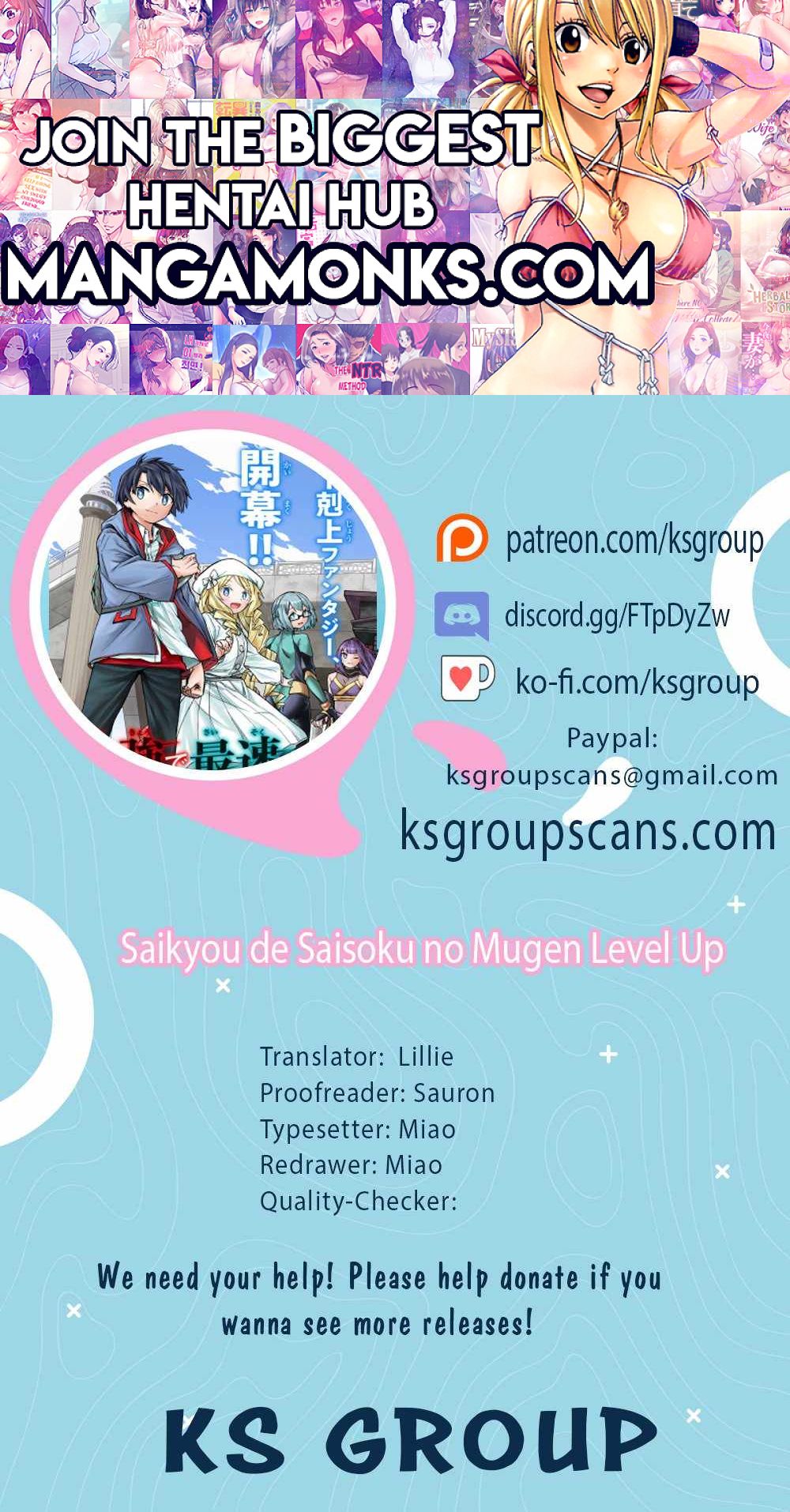 Saikyou de Saisoku no Mugen Level Up chapter 11 page 1