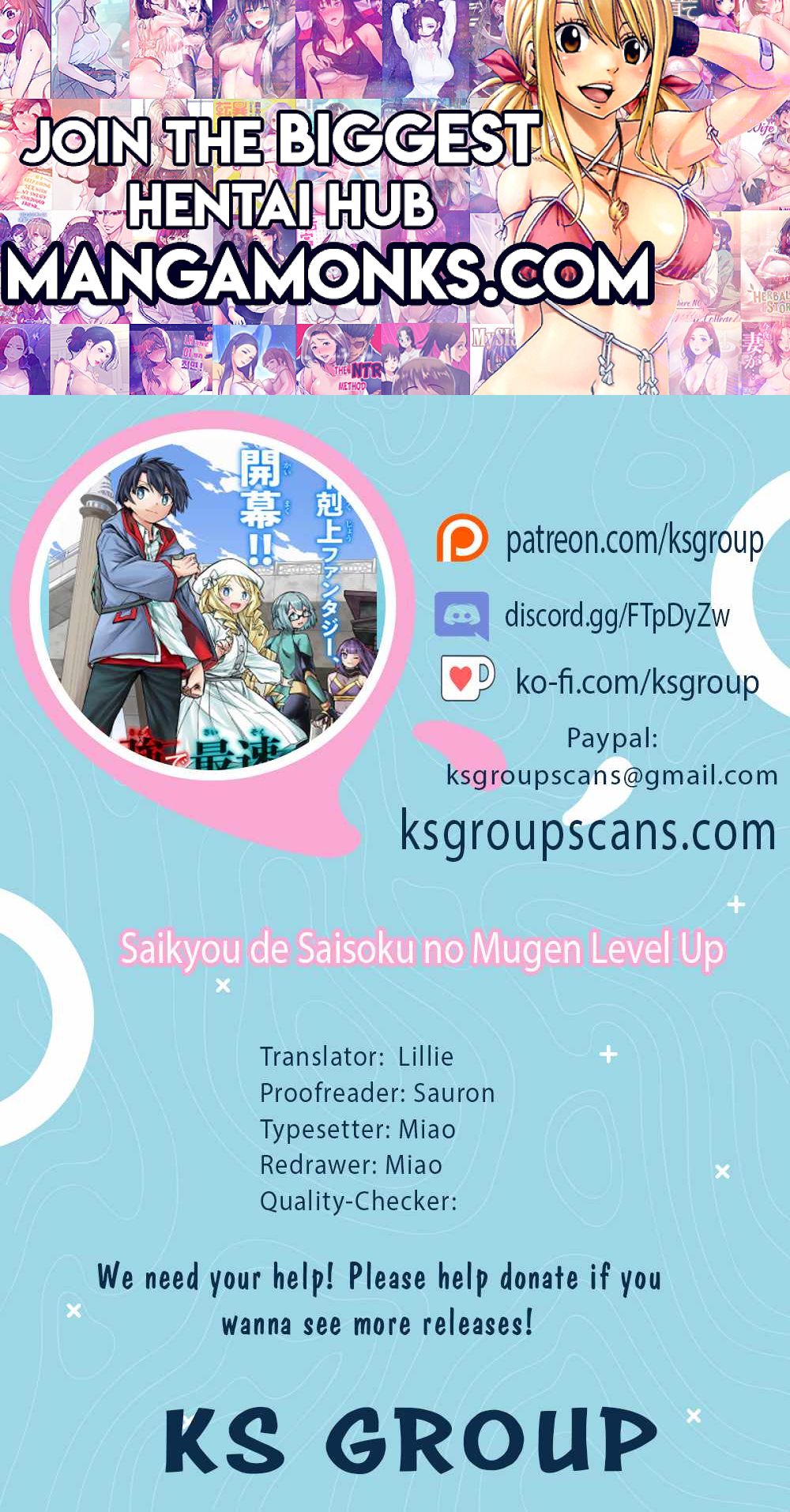 Saikyou de Saisoku no Mugen Level Up chapter 15 page 1