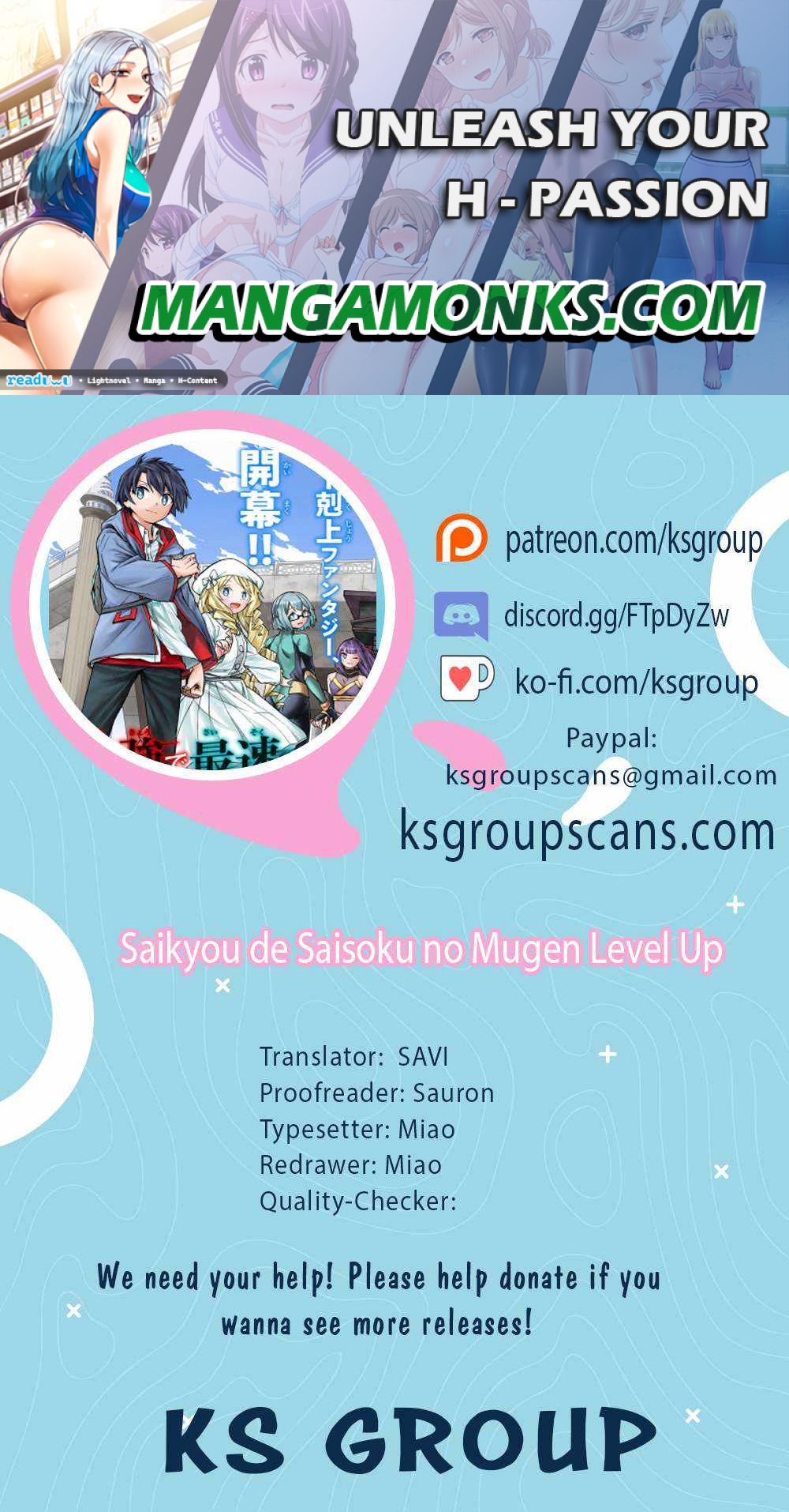 Saikyou de Saisoku no Mugen Level Up chapter 23 page 1