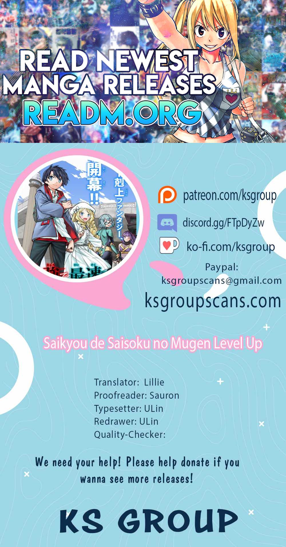 Saikyou de Saisoku no Mugen Level Up chapter 6 page 1